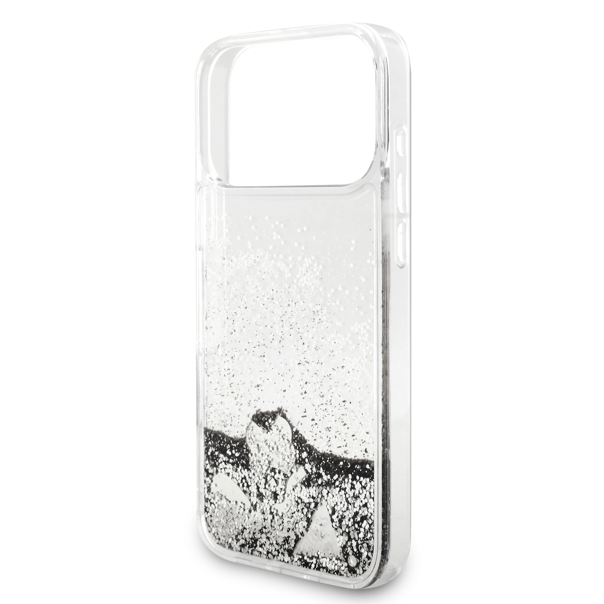 iPhone 17 Pro Max - GUESS Liquid Glitter Charms Silver - 6