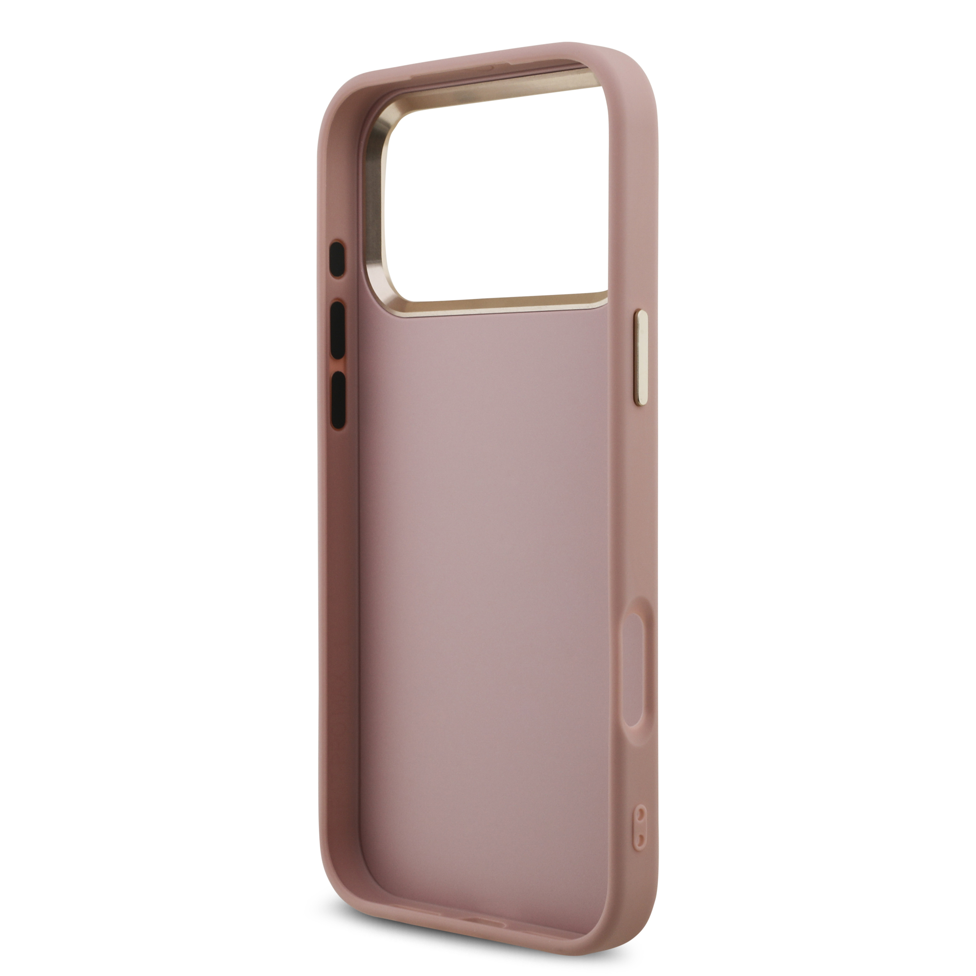 iPhone 17 Pro Max - GUESS Fixed Glitter Big 4G Metal Frame Pink - 7