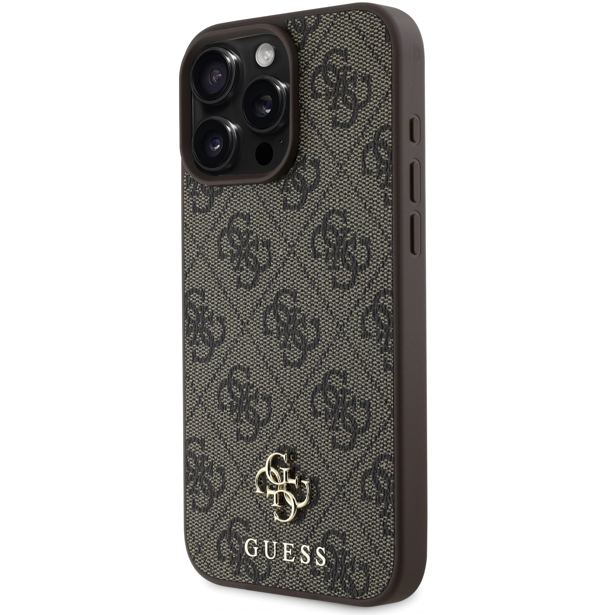 iPhone 16 Pro - GUESS Hard Case MagSafe PU 4G Small And Classic Brown - 2