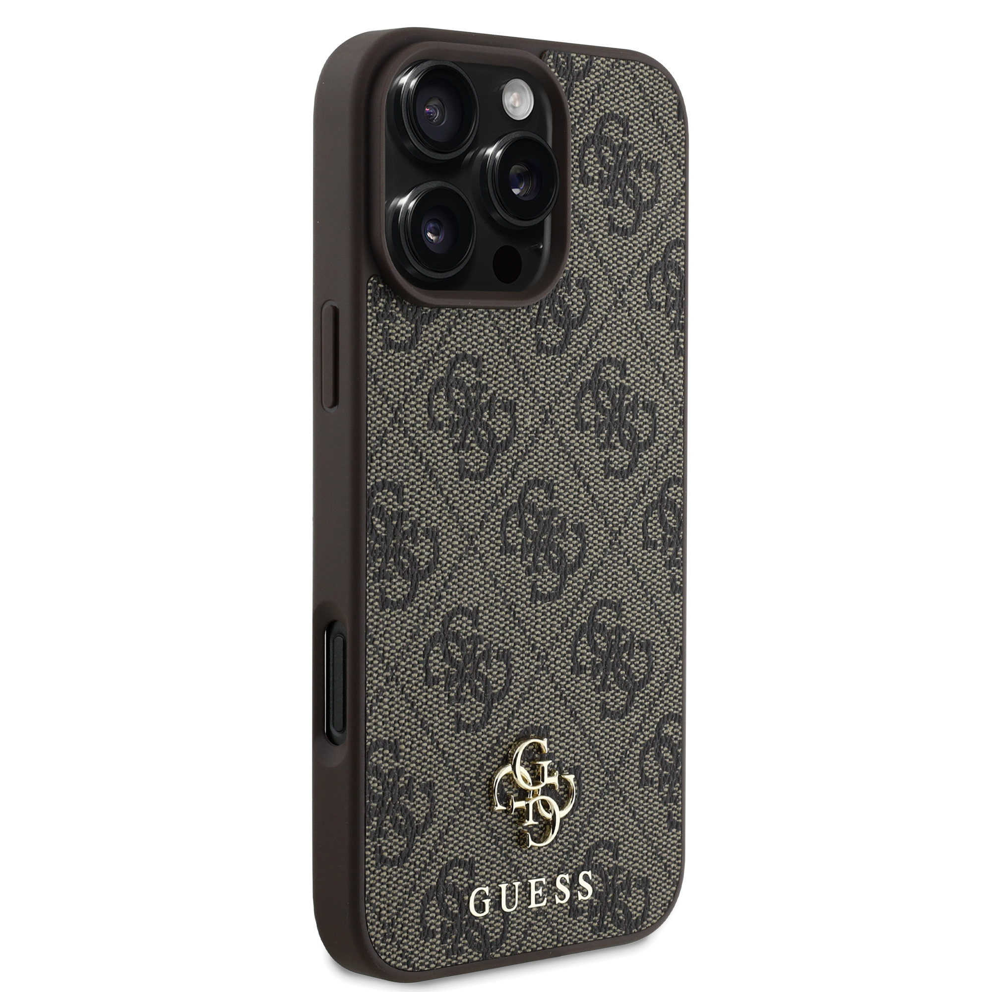 iPhone 16 Pro - GUESS Hard Case MagSafe PU 4G Small And Classic Brown - 4