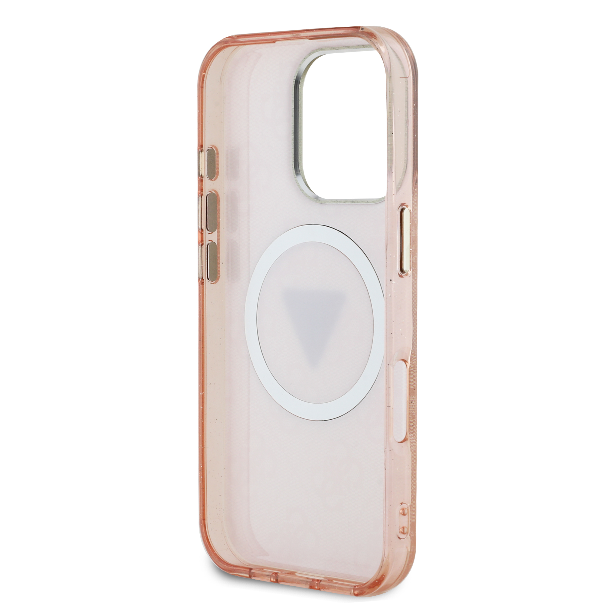 iPhone 16 Pro Max - GUESS Glitter Triangle Pink - 7