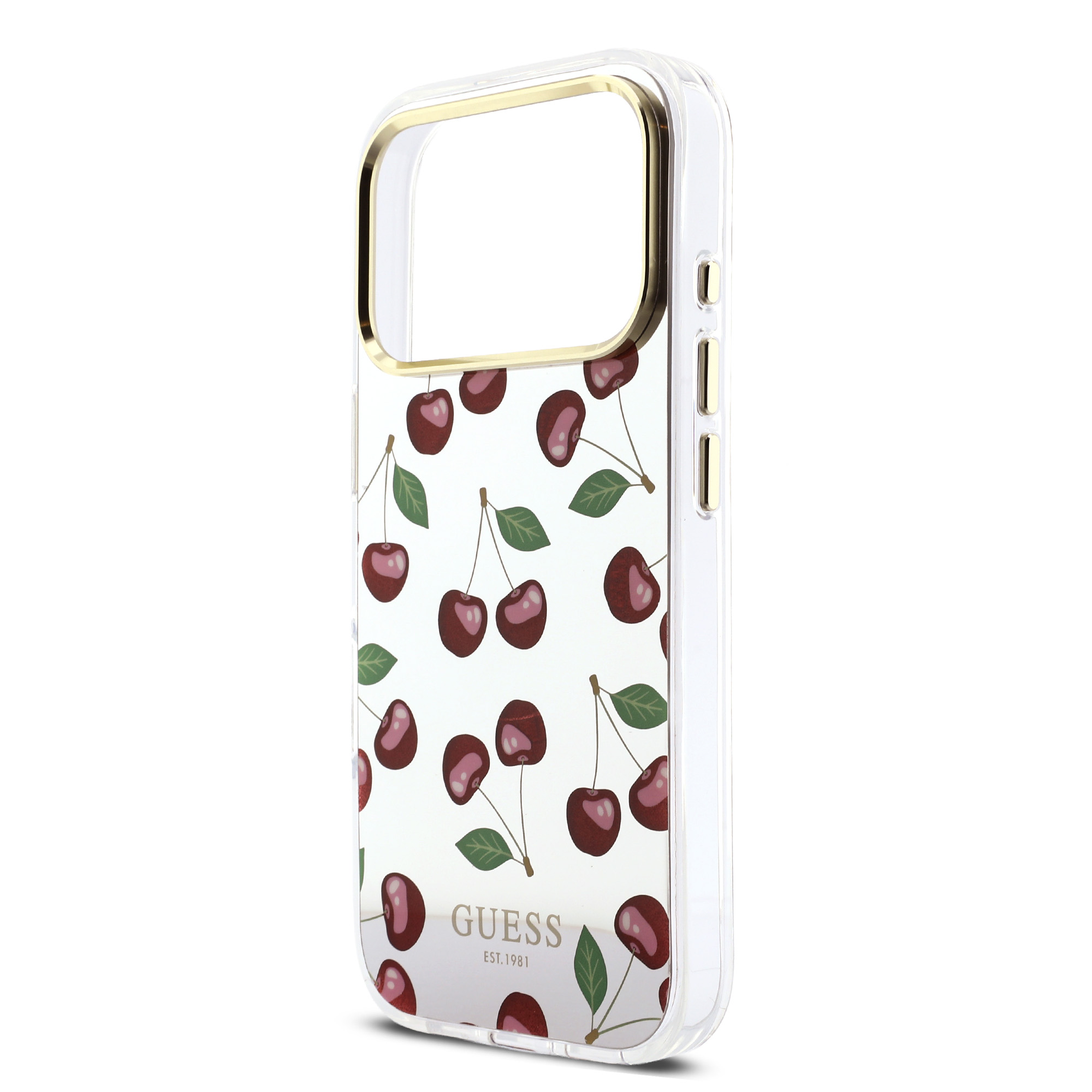 iPhone 17 Pro - GUESS TPU Mirror Cherry Glitter - 6