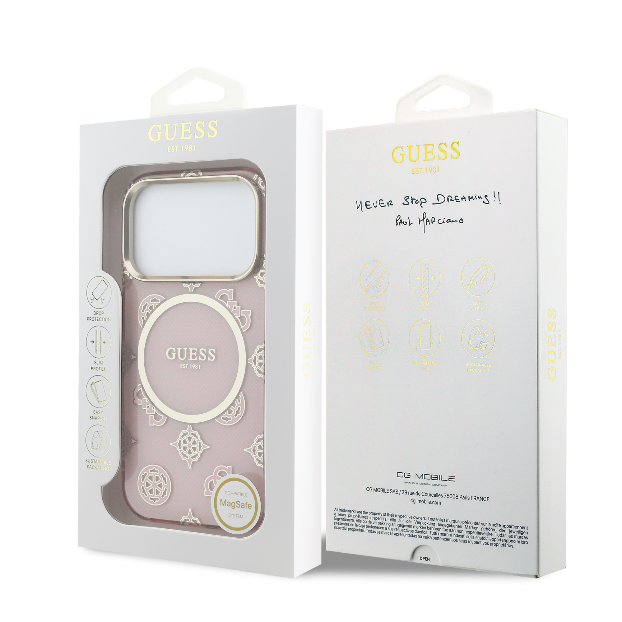 iPhone 17 Pro - GUESS IML Peony Dot Pink - 8