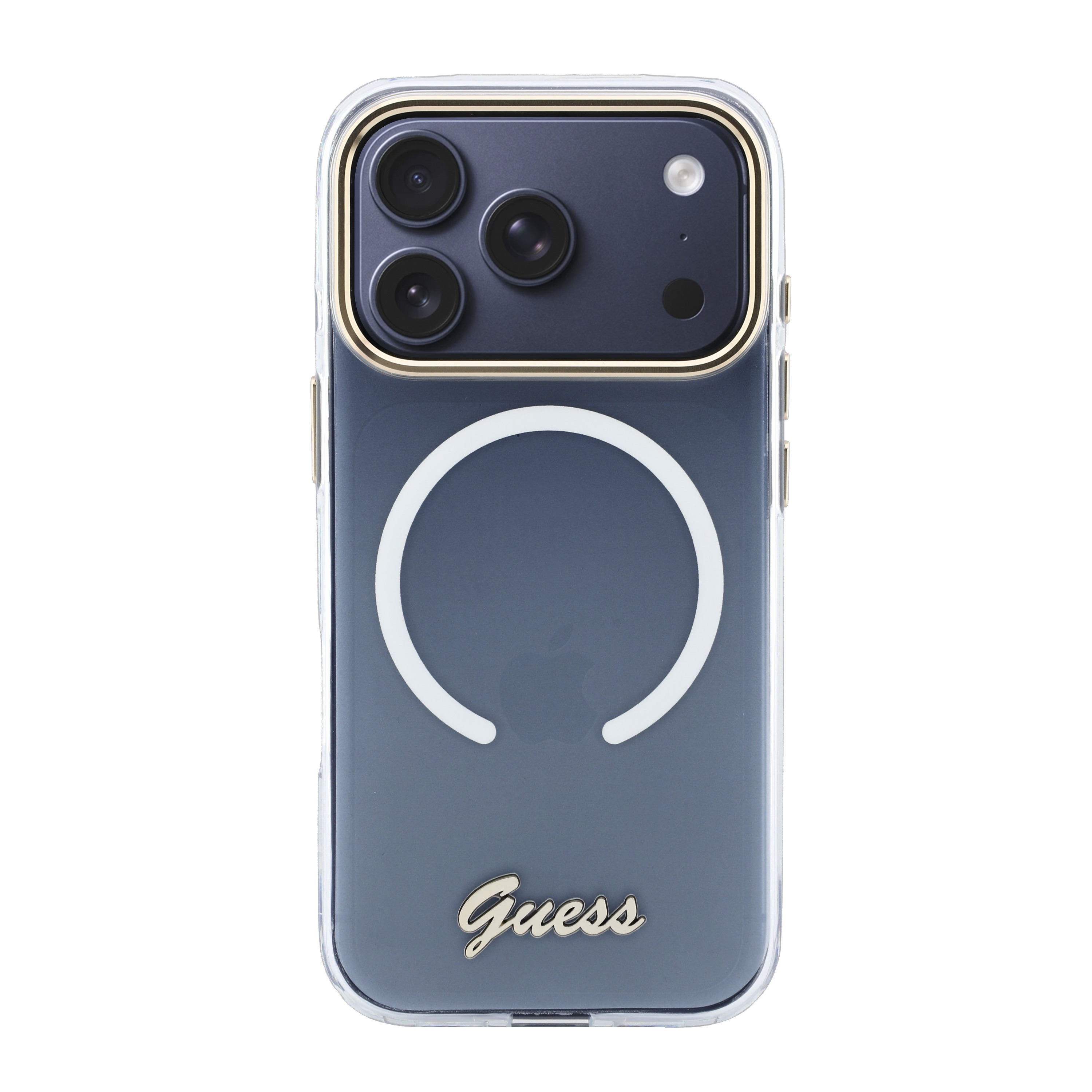 iPhone 17 Pro - GUESS Gradient Script Metal White - 5