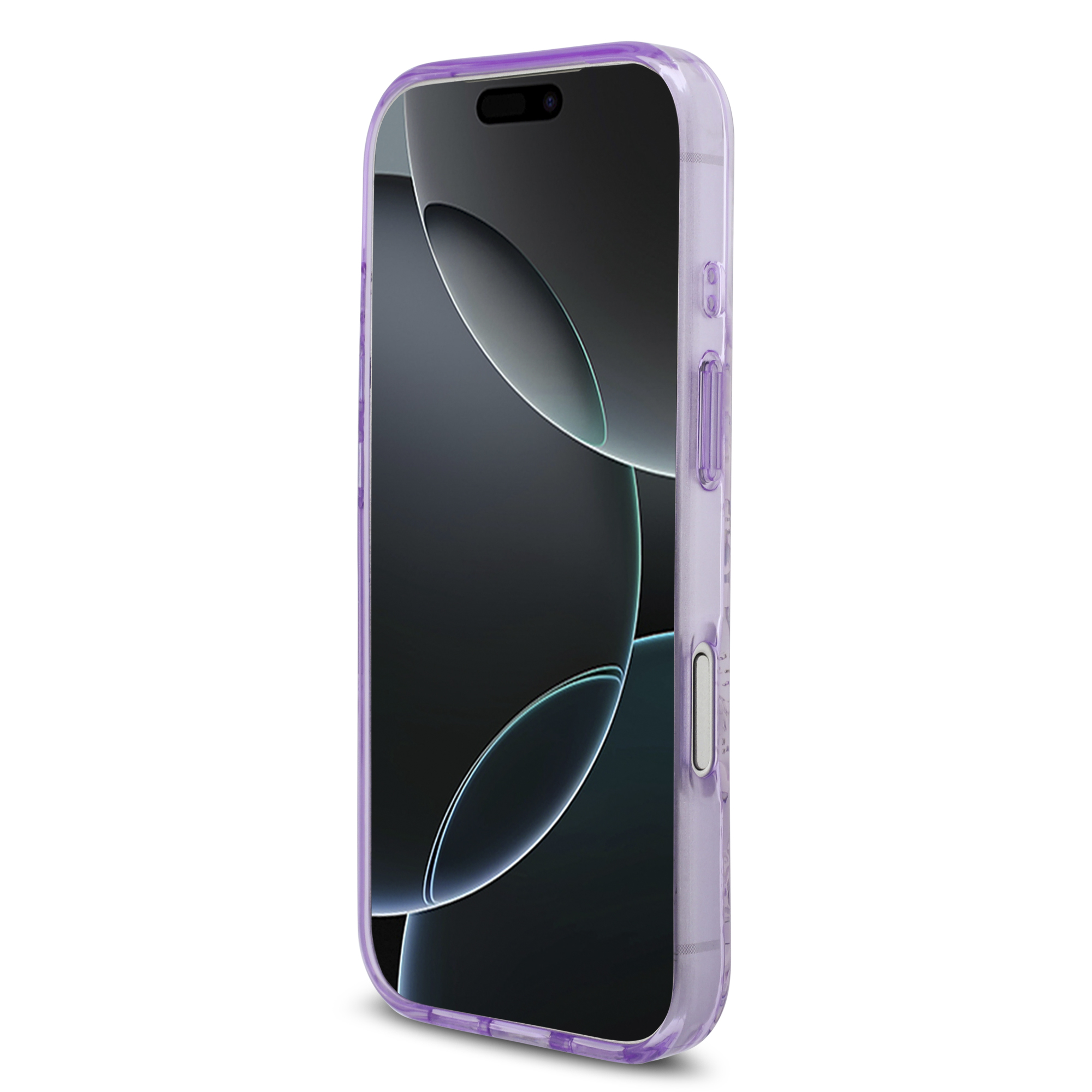 iPhone 17 Pro - GUESS Flower Tonal Circle Purple - 5