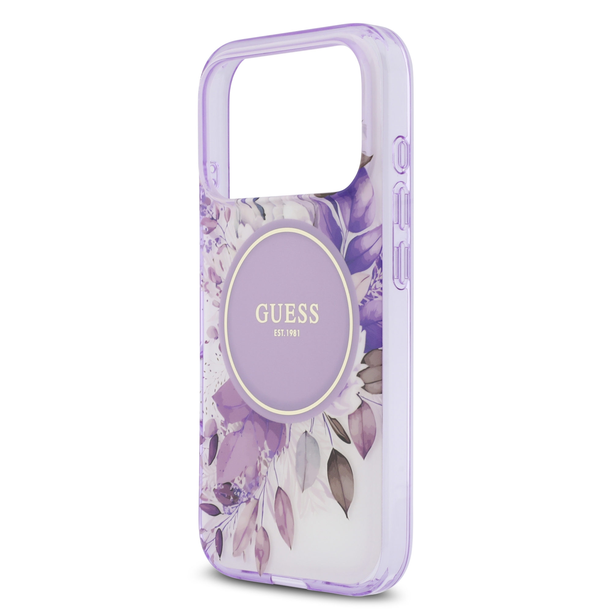 iPhone 17 Pro - GUESS Flower Tonal Circle Purple - 6