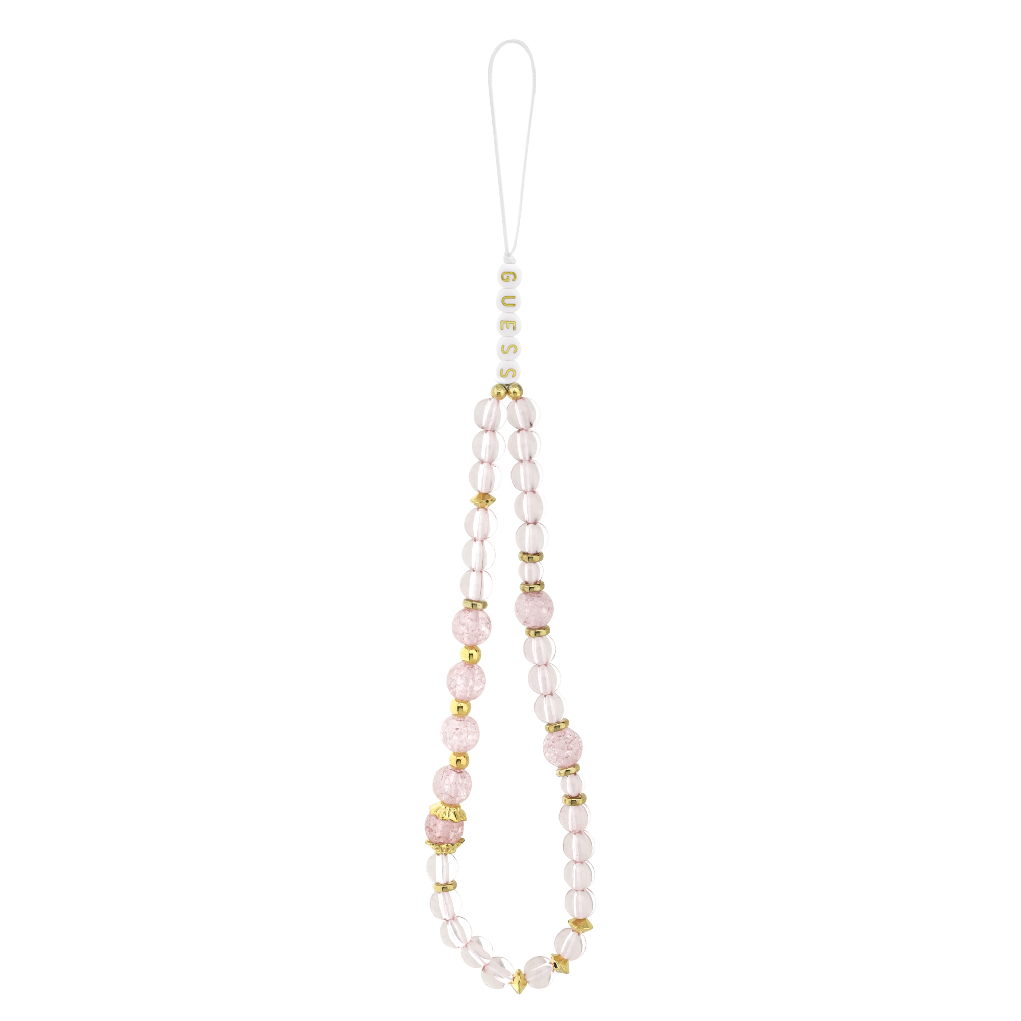 iPhone 17 Pro - GUESS Flowers With Pearl Strap Pink - 3