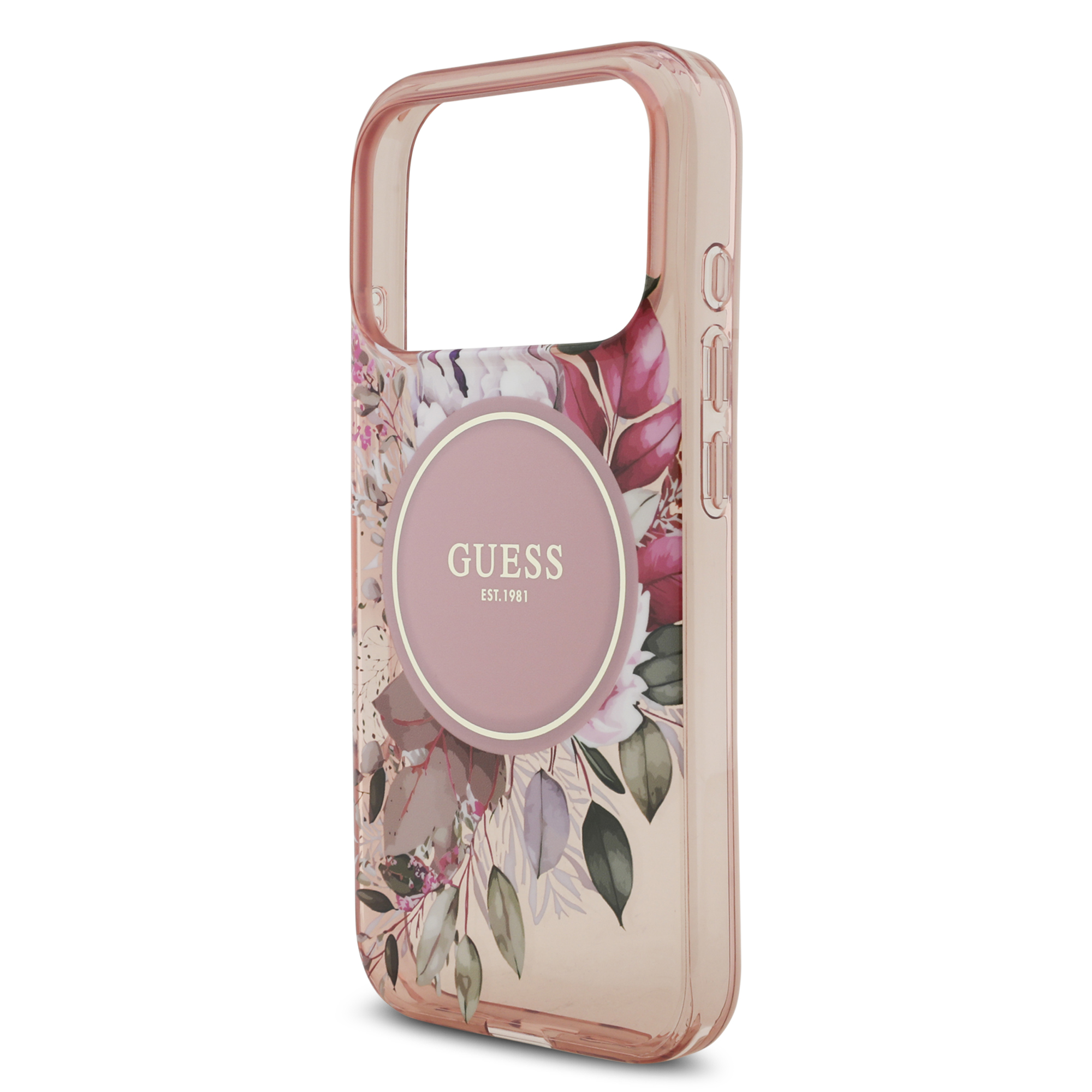 iPhone 17 Pro - GUESS Flowers With Pearl Strap Pink - 6