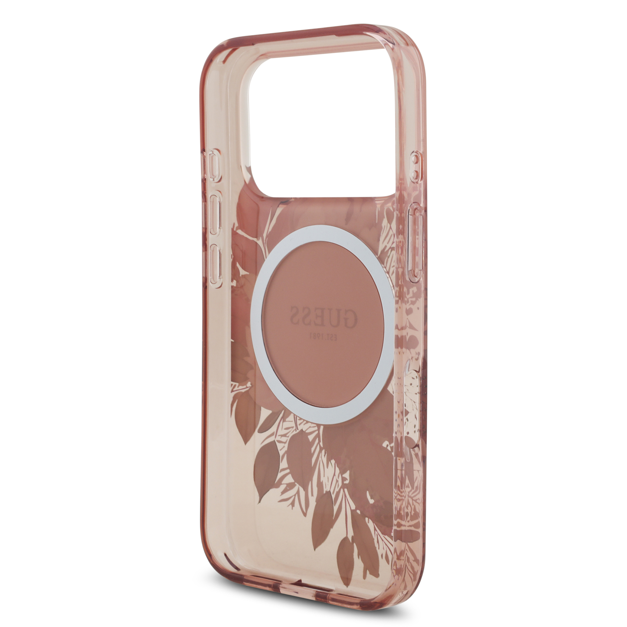 iPhone 17 Pro - GUESS Flowers With Pearl Strap Pink - 7