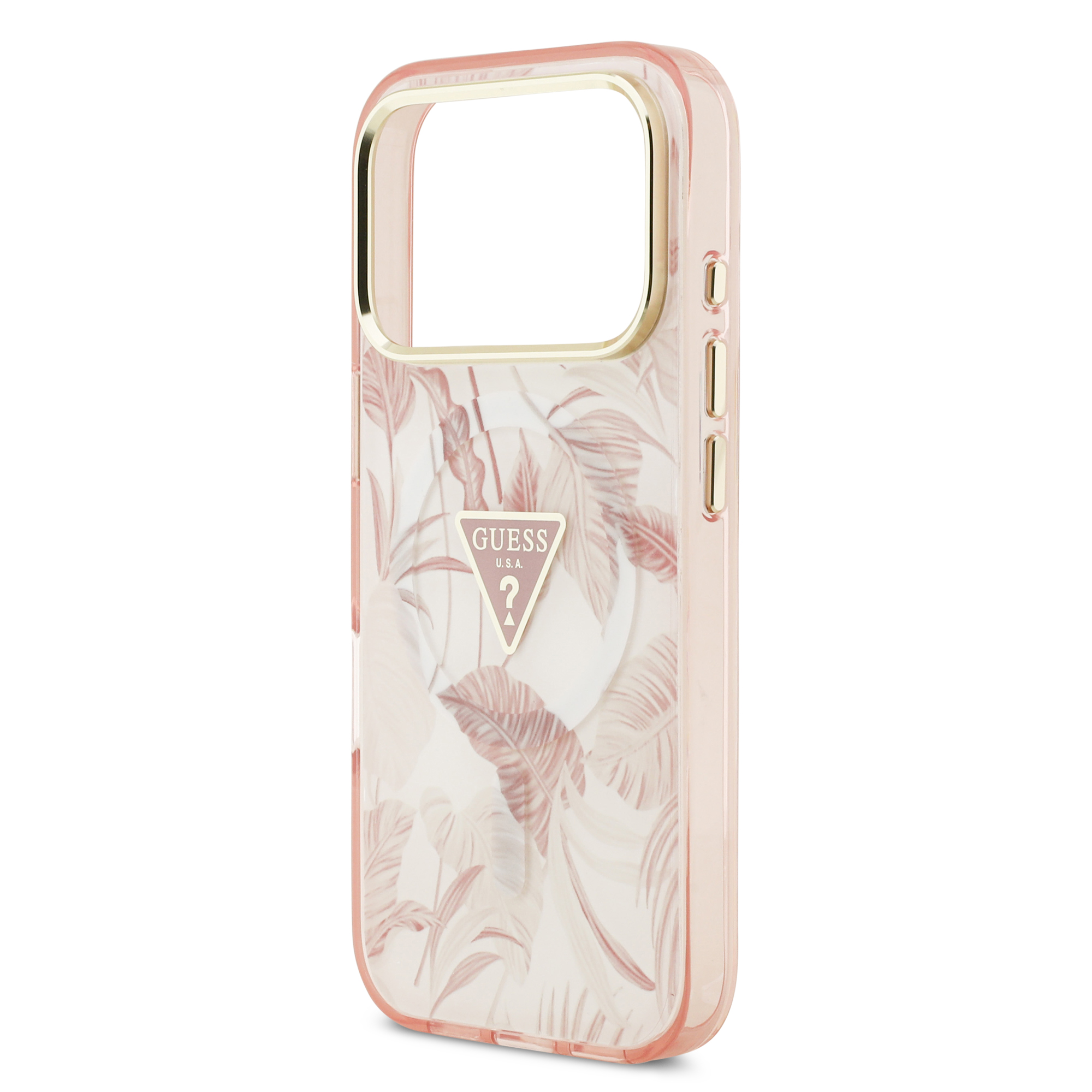 iPhone 17 Pro - GUESS Jungle Tonal Triangle Pink - 6