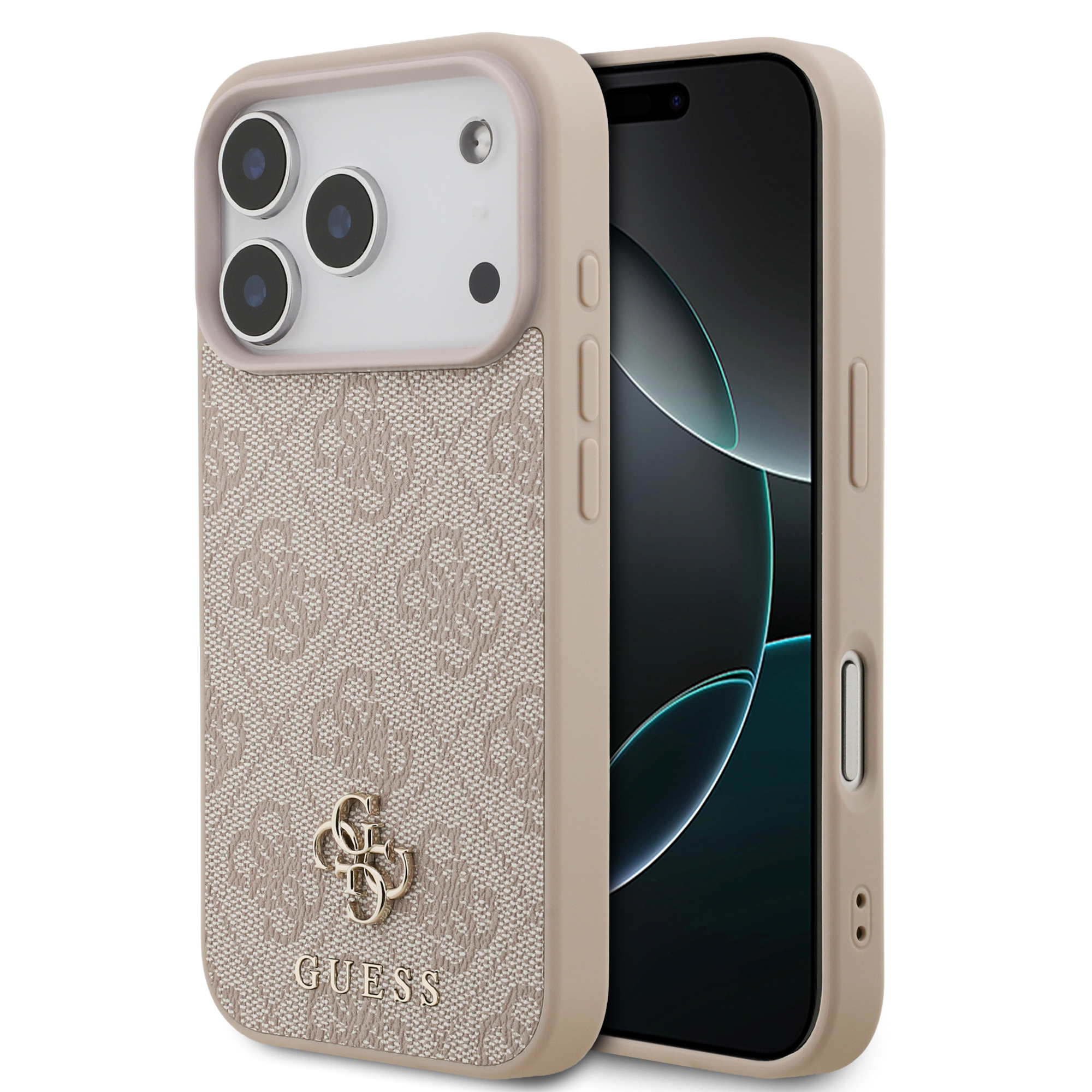 iPhone 17 Pro - GUESS Leather 4G Small Classic Pink - 2
