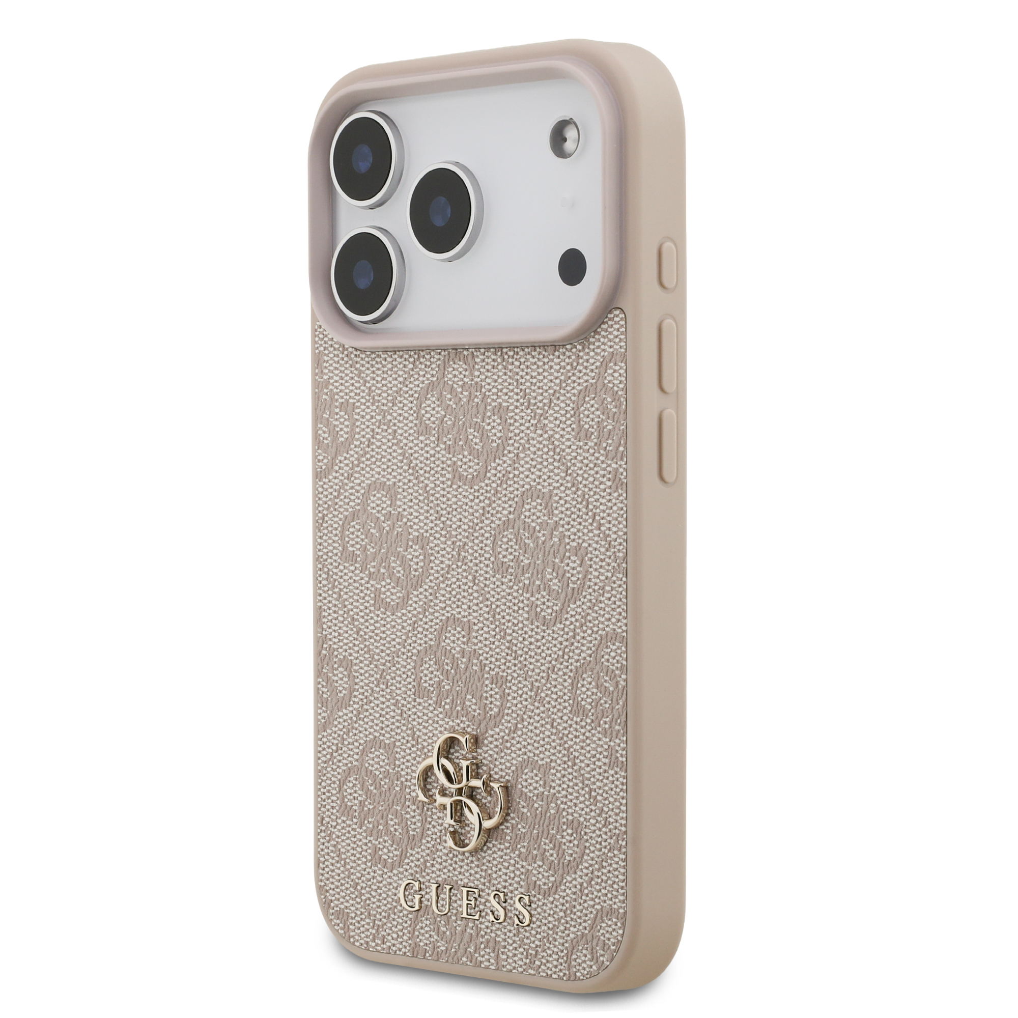 iPhone 17 Pro - GUESS Leather 4G Small Classic Pink - 3
