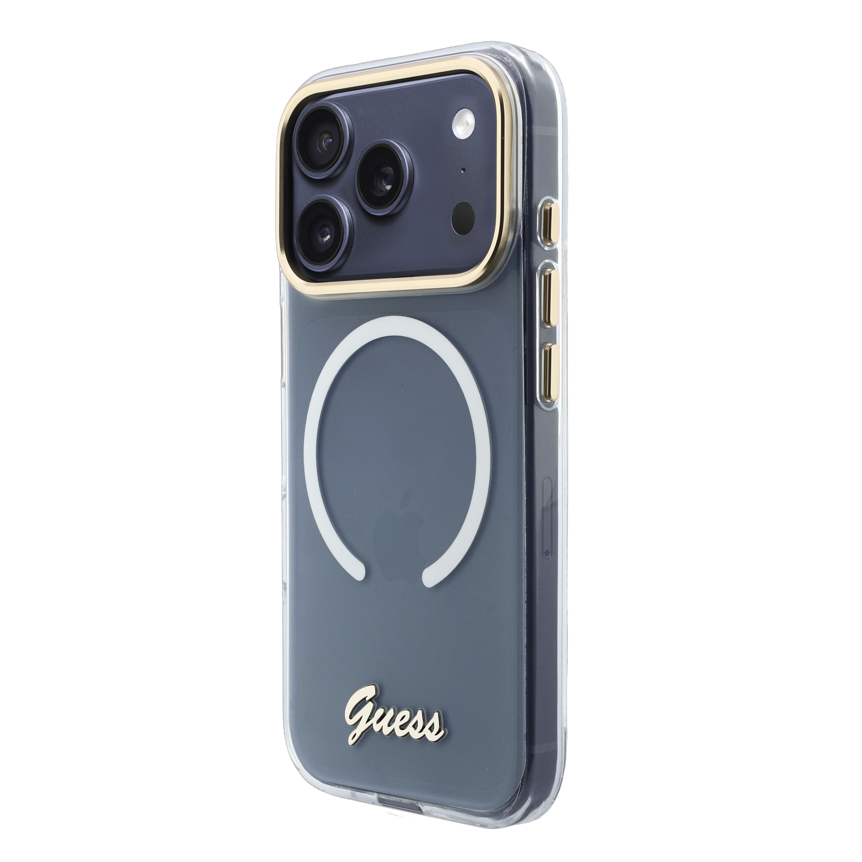 iPhone 17 Pro Max - GUESS Gradient Script Metal White - 4