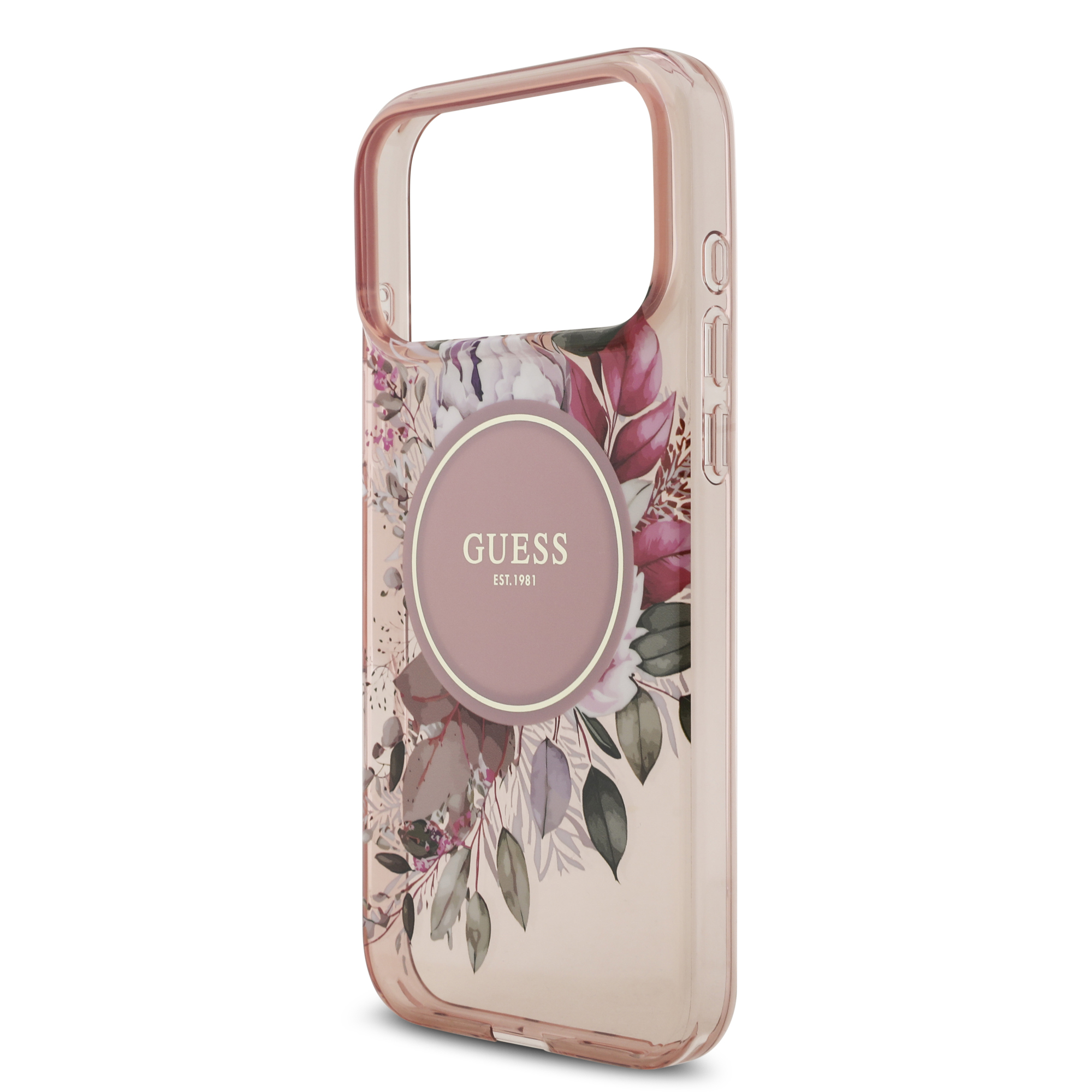 iPhone 17 Pro Max - GUESS Flowers With Pearl Strap Pink - 6