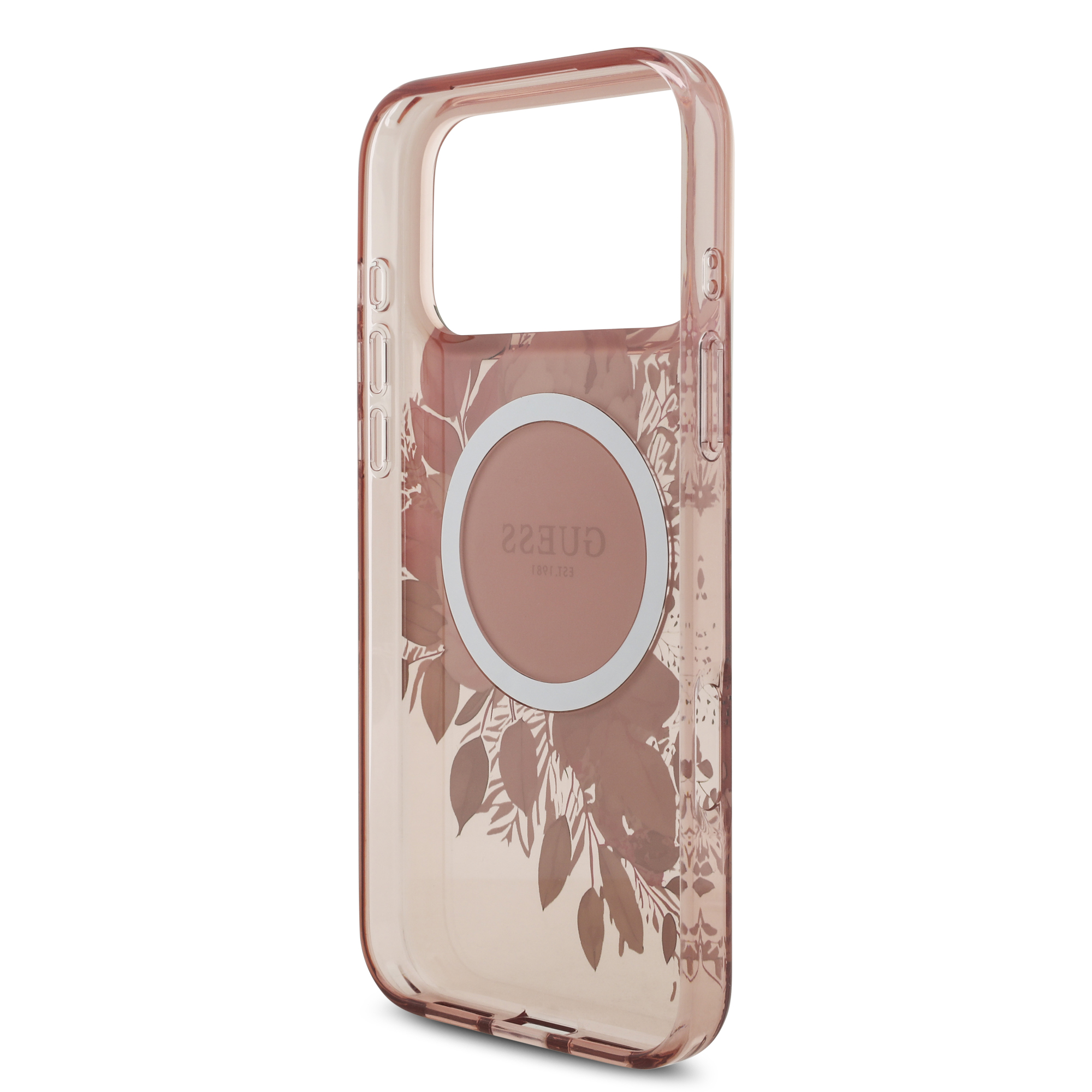 iPhone 17 Pro Max - GUESS Flowers With Pearl Strap Pink - 7