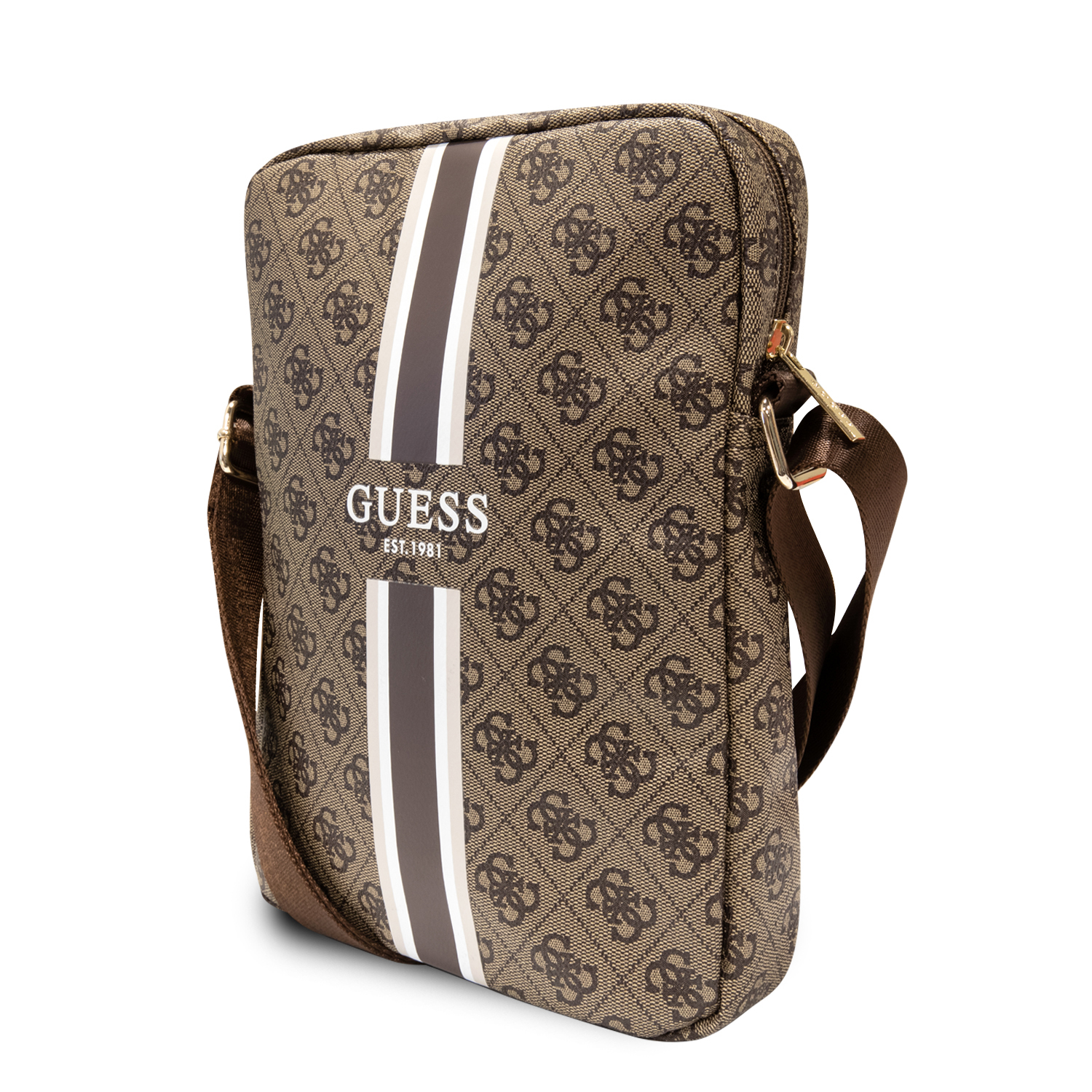 Tablet Bag 10 - GUESS 4G Stripes Brown - 2