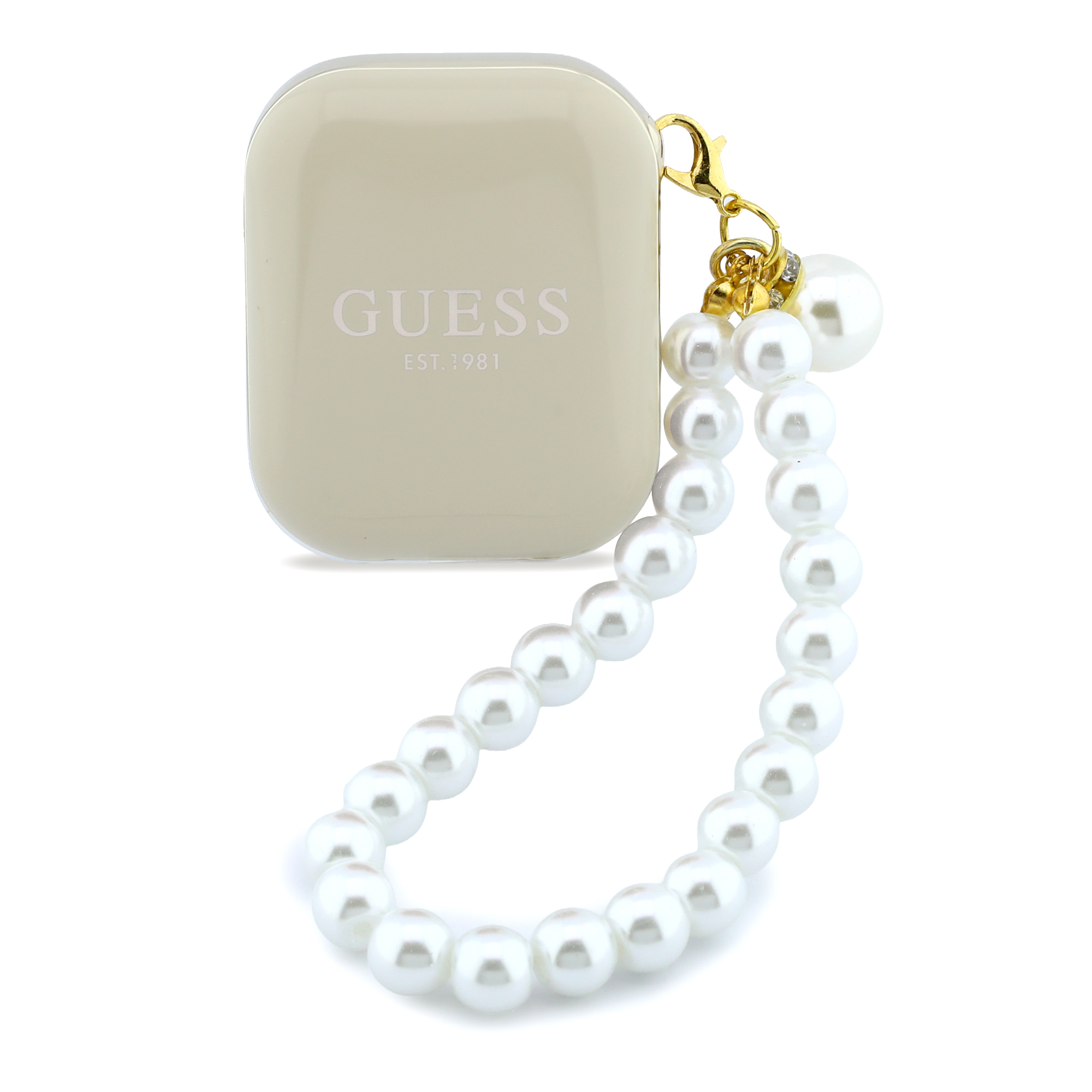 TWS Earbuds - GUESS Pearl Strap Beige - 2