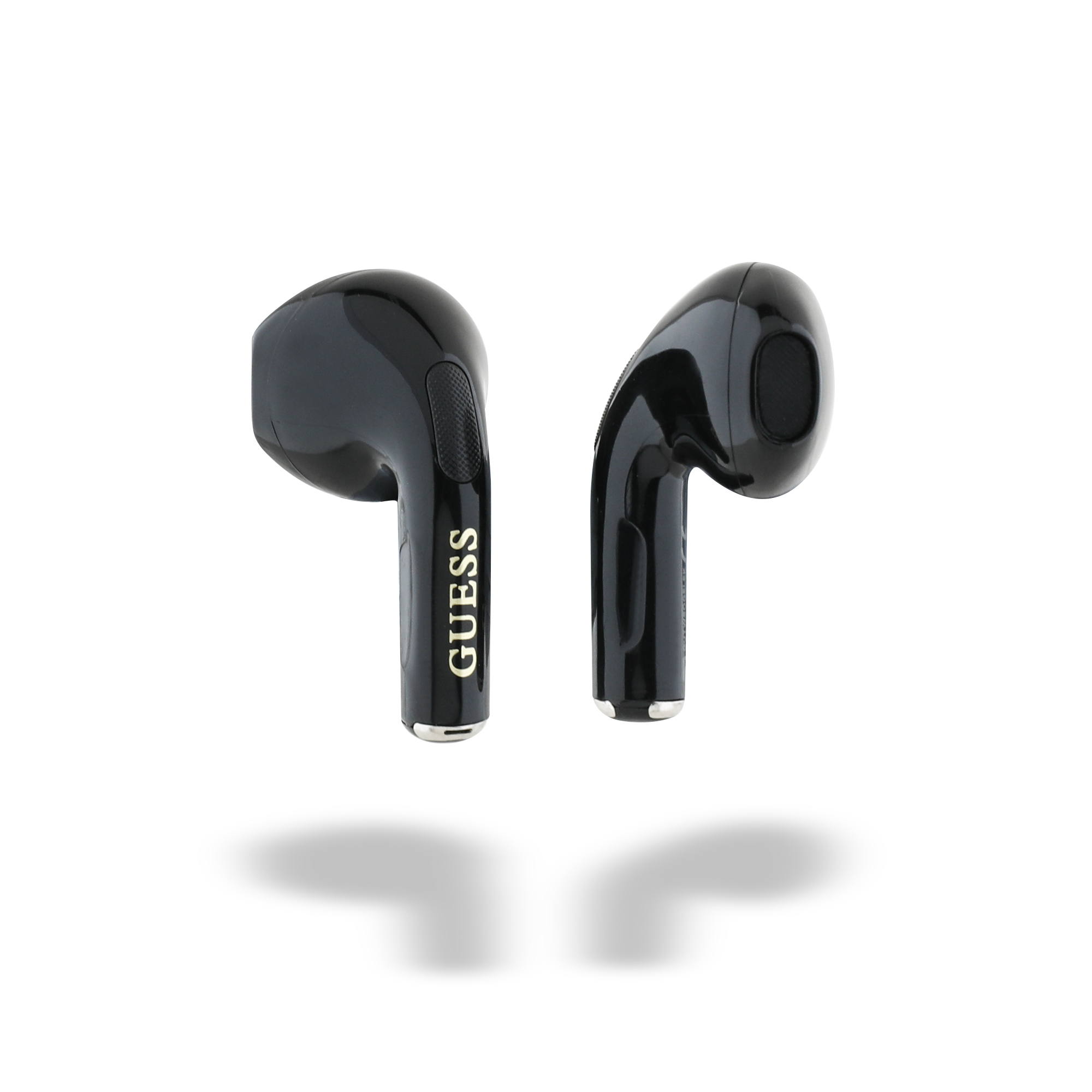 TWS Earbuds - GUESS Glossy Effect Egg Shape Classic Logo Black - 4