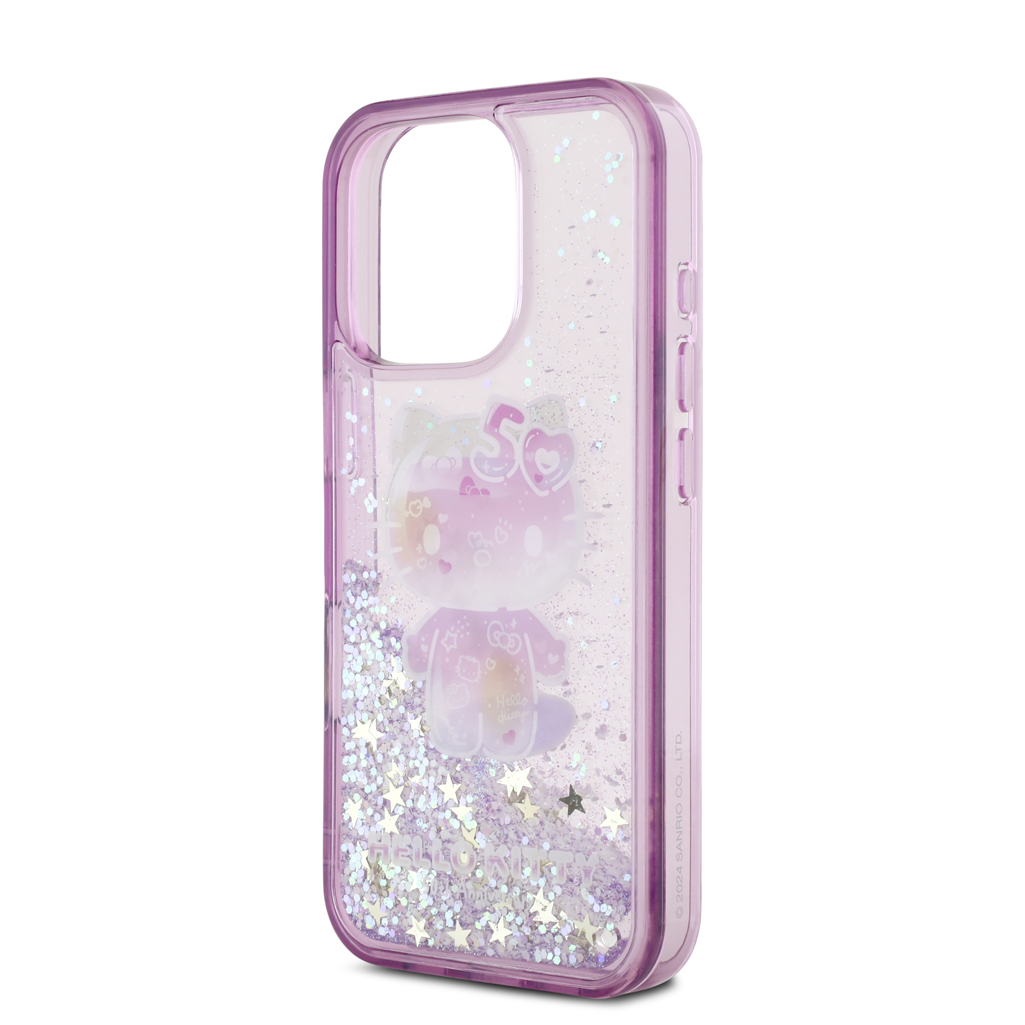 iPhone 16 Pro Max - HELLO KITTY Liquid Glitters 50TH Anniversary Purple - 6