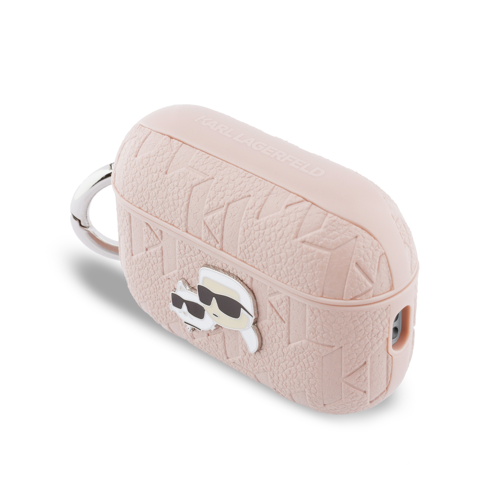 AirPods Pro 3 - KARL LAGERFELD Leather Head Pin Monogram Pink - 3