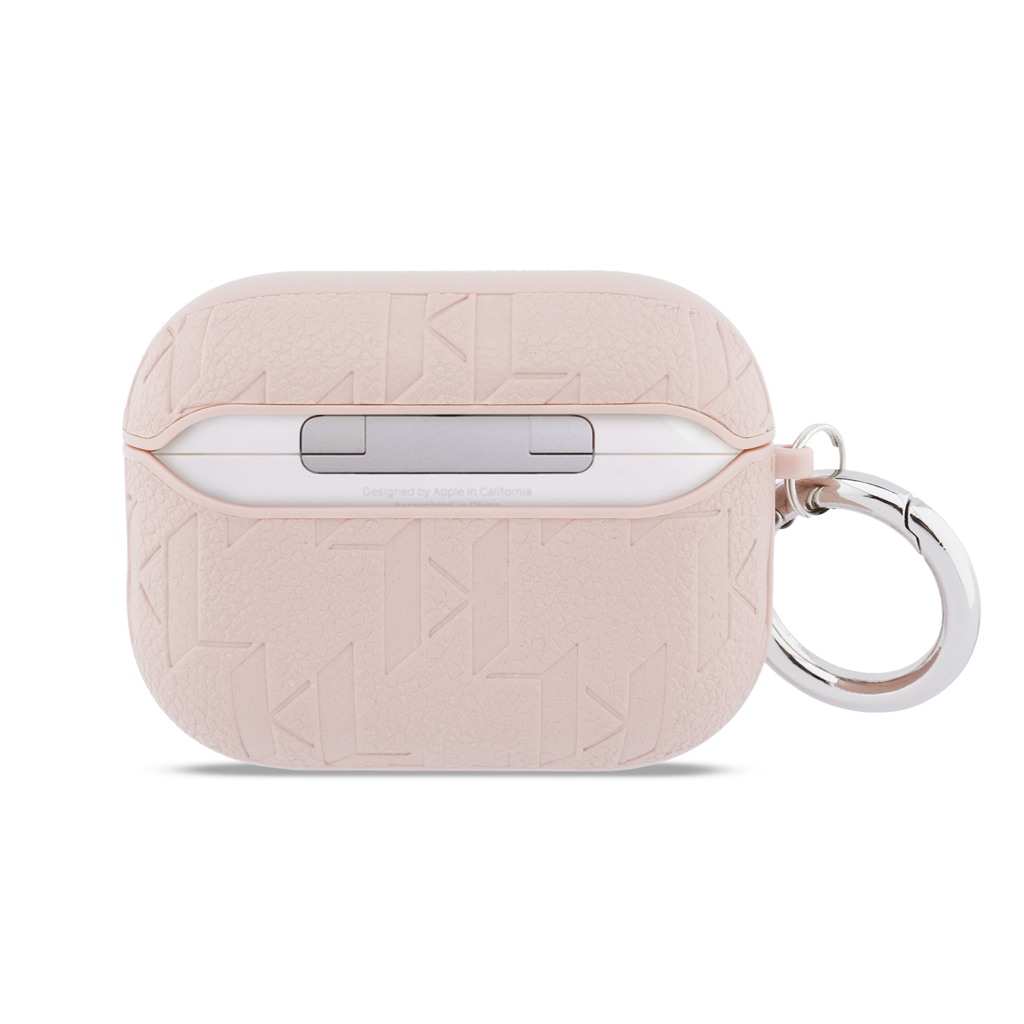 AirPods Pro 3 - KARL LAGERFELD Leather Karl Head Pin Monogram Pink - 2
