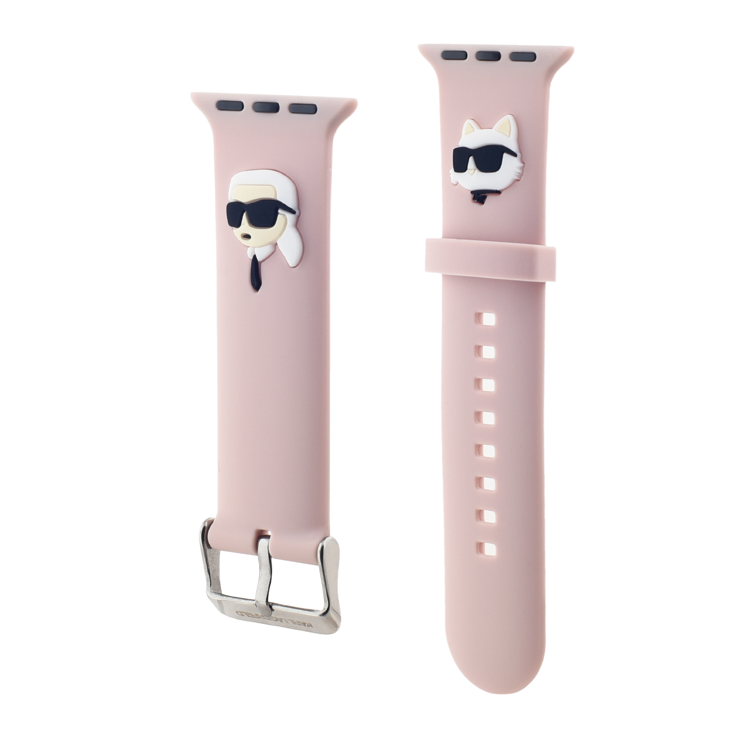 Apple Watch 44/45mm - KARL LAGERFELD 3D Rubber Pink - 3