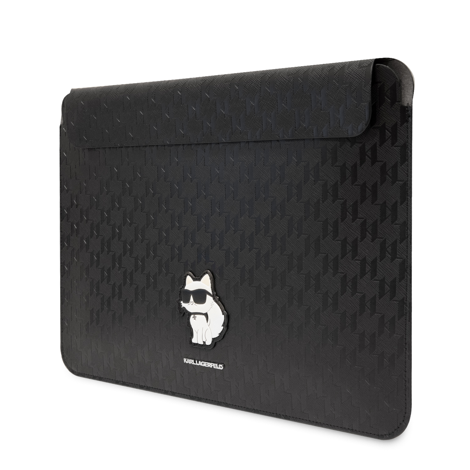 Laptop Sleeve 14 - KARL LAGERFELD Mono Saffiano Choupette Black - 2