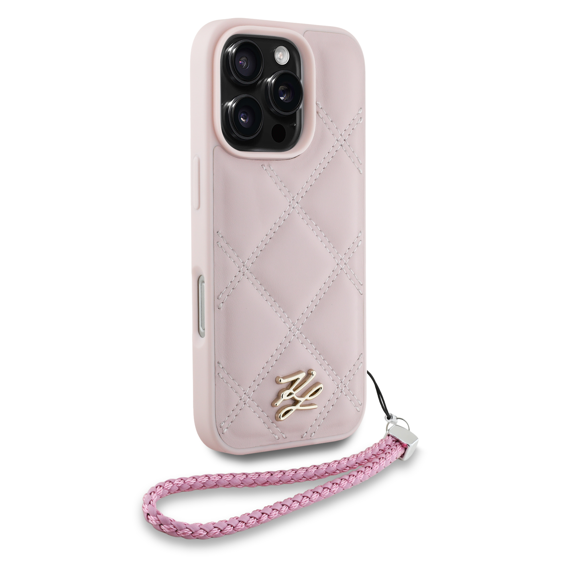 iPhone 16 Pro Max - KARL LAGERFELD Small Initials With Strap Pink - 3