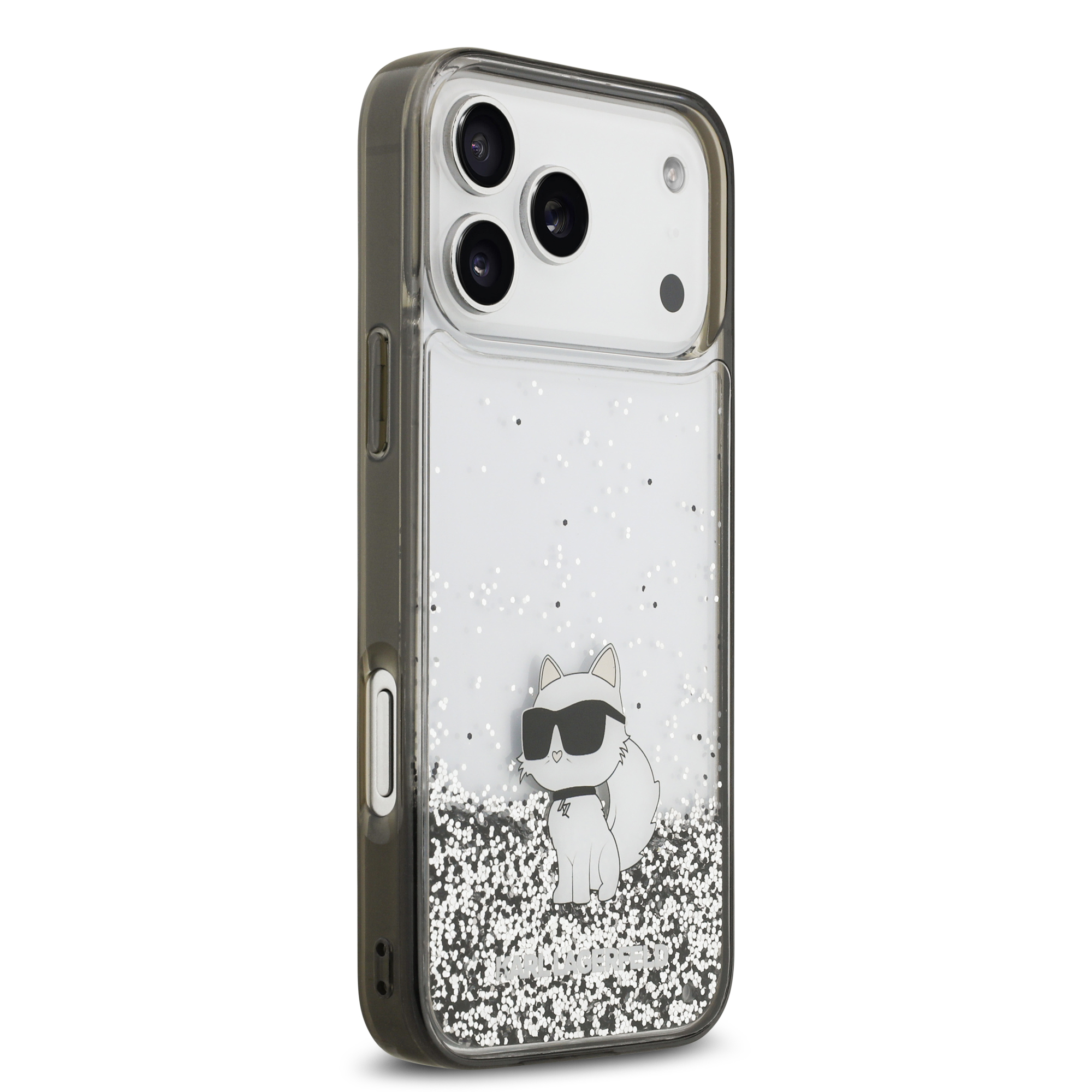 iPhone 17 Pro - KARL LAGERFELD Liquid Glitter Choupette Transparent - 4