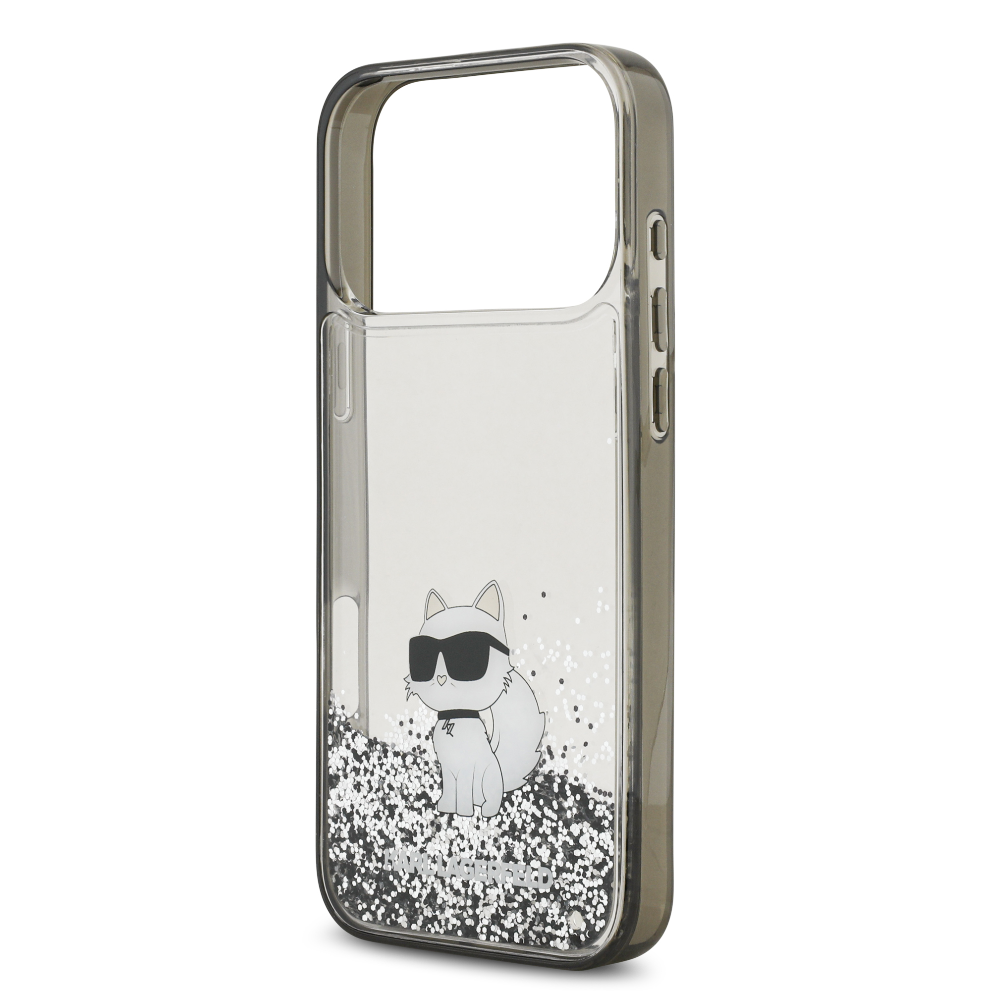 iPhone 17 Pro - KARL LAGERFELD Liquid Glitter Choupette Transparent - 6