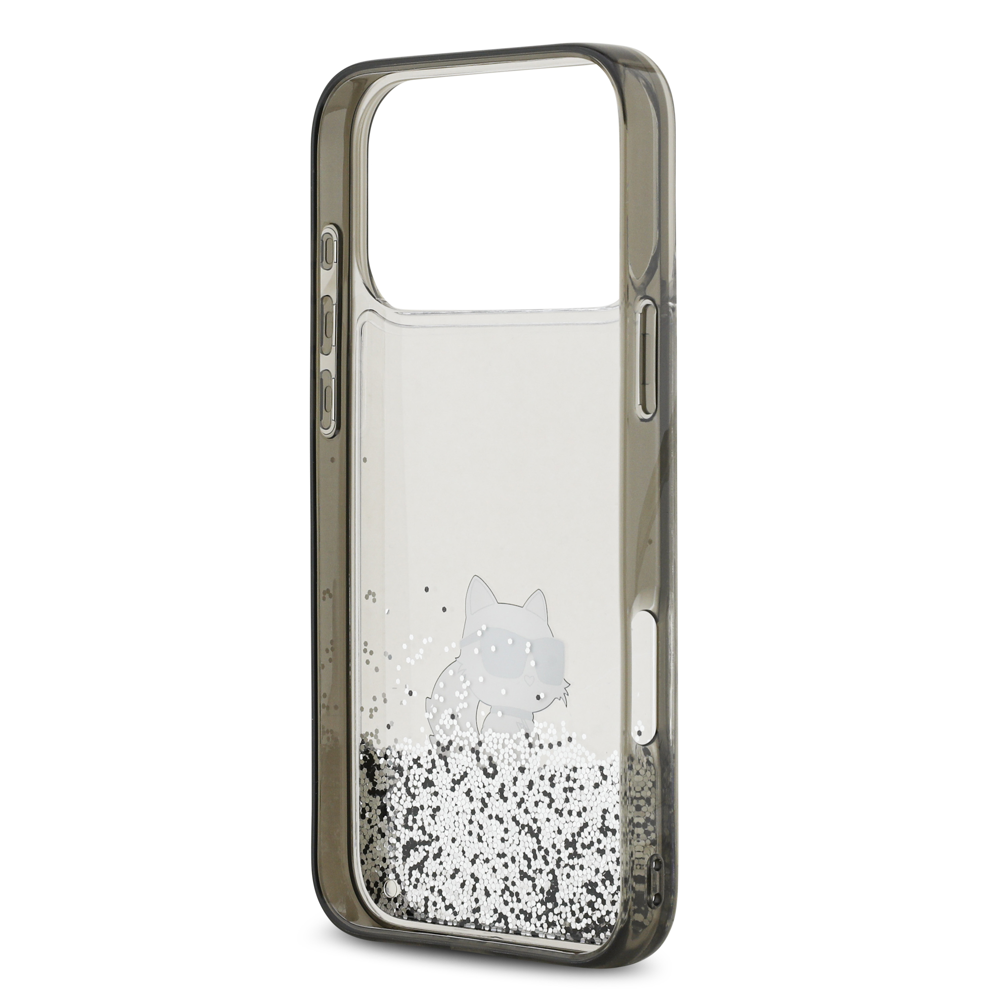 iPhone 17 Pro - KARL LAGERFELD Liquid Glitter Choupette Transparent - 7