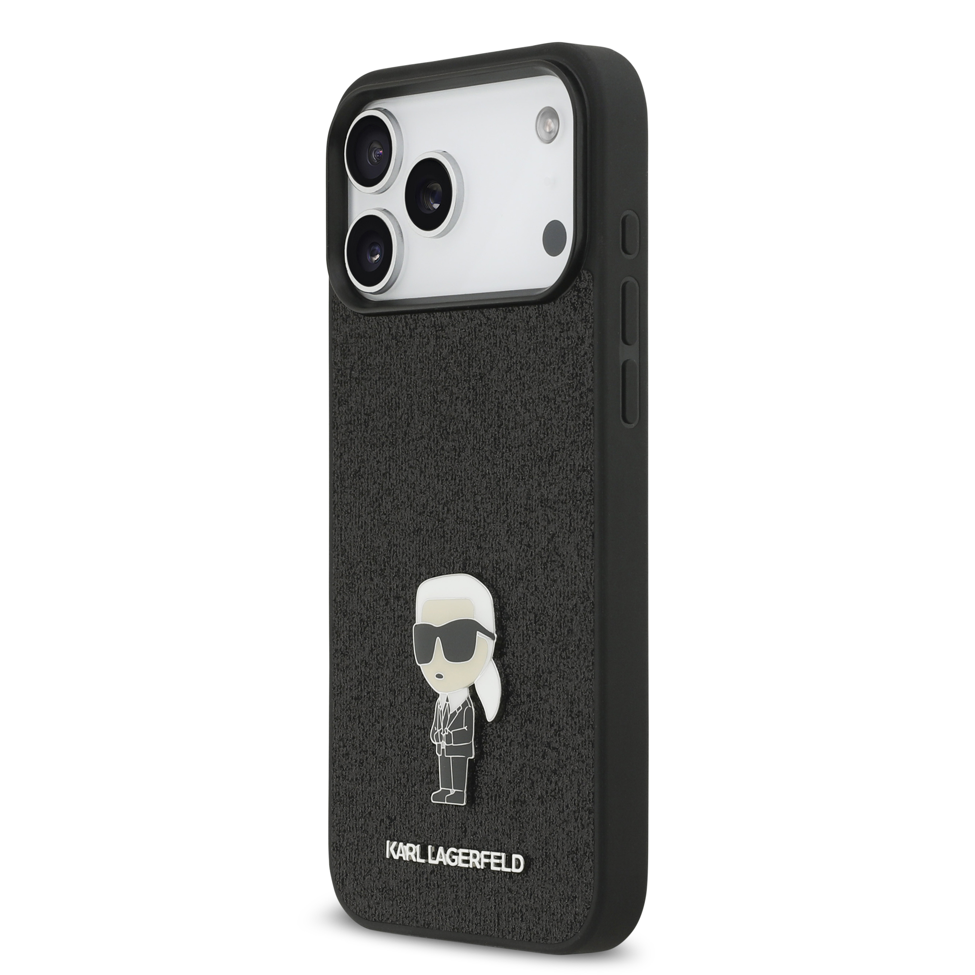 iPhone 17 Pro Max - KARL LAGERFELD Ikonik Fixed Glitter Metal Pin - 3