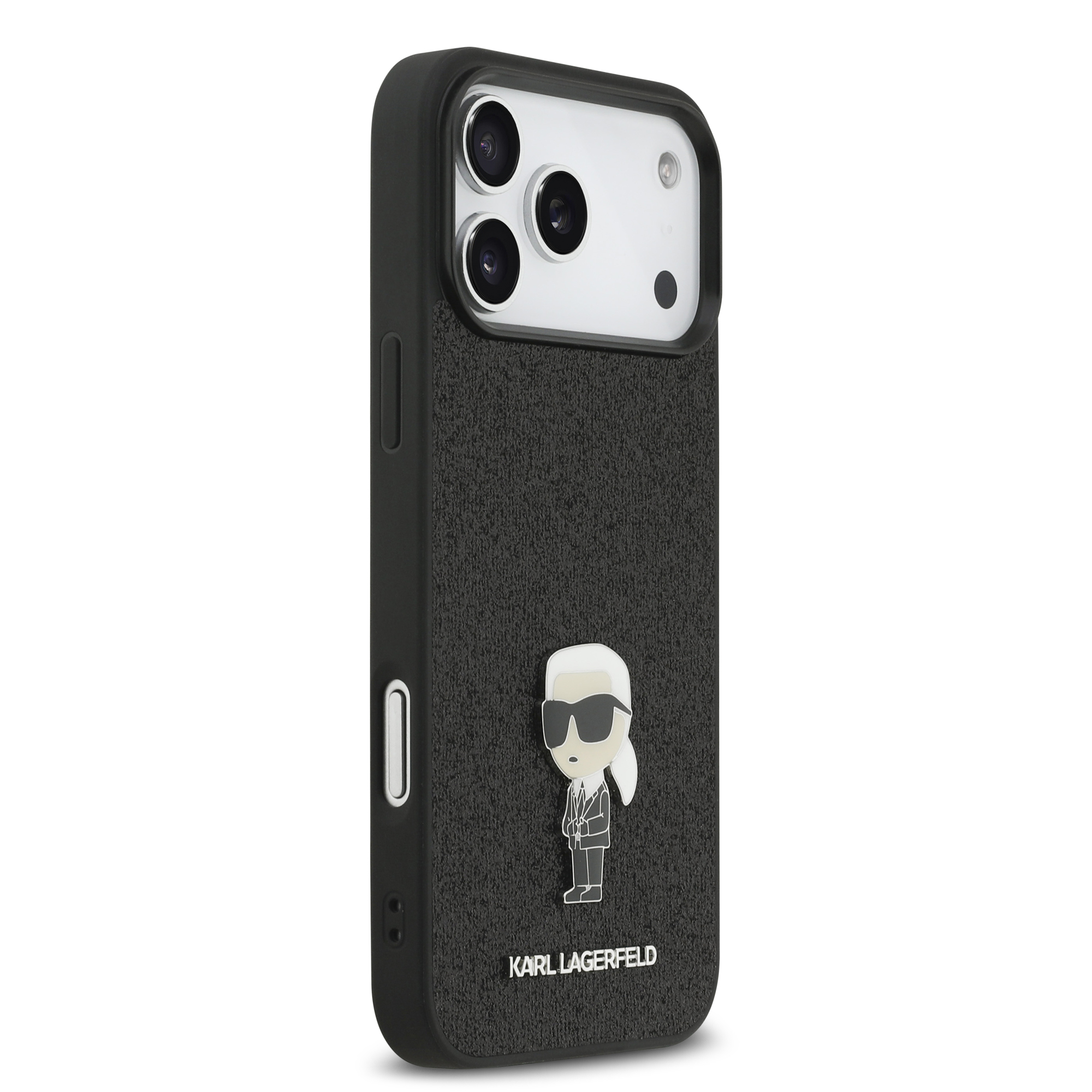 iPhone 17 Pro Max - KARL LAGERFELD Ikonik Fixed Glitter Metal Pin - 4