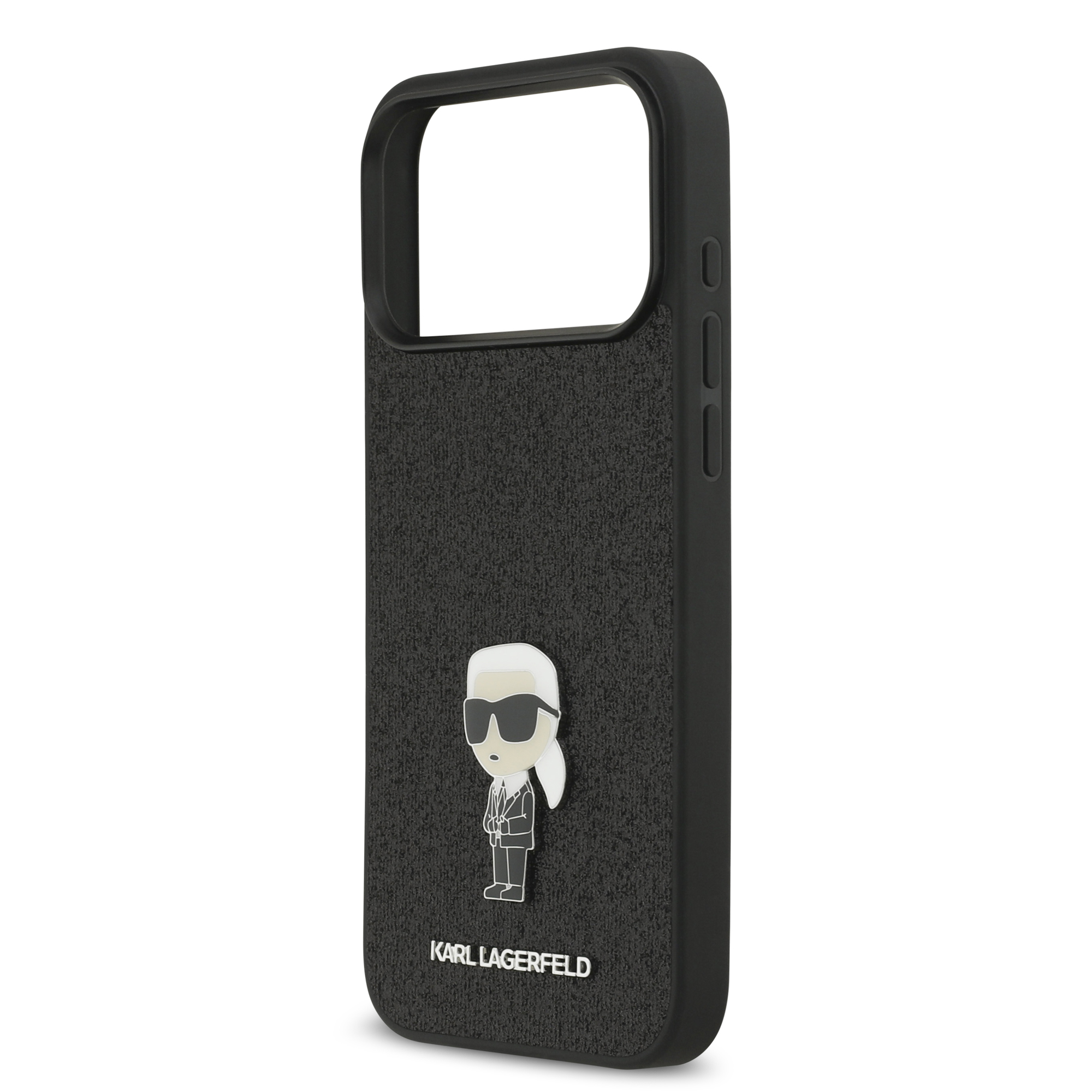 iPhone 17 Pro Max - KARL LAGERFELD Ikonik Fixed Glitter Metal Pin - 6