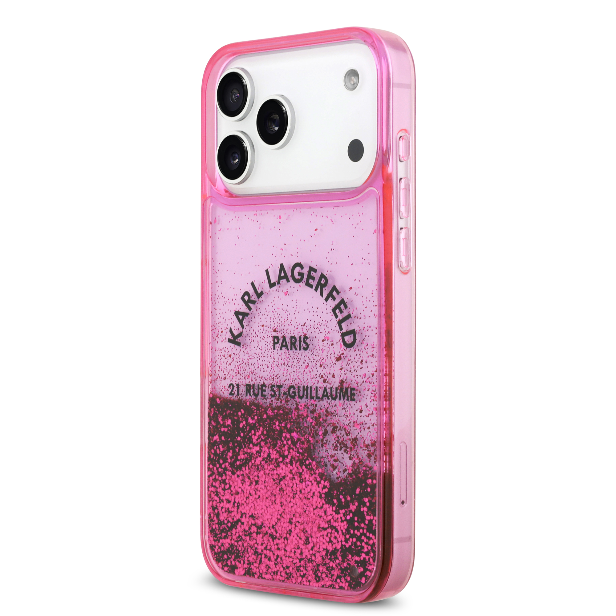 iPhone 17 Pro Max - KARL LAGERFELD Liquid Glitter Fuchsia - 3