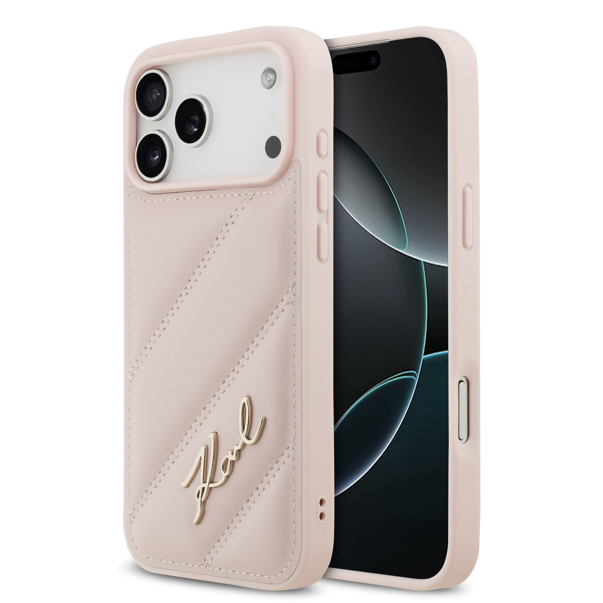 iPhone 17 Pro Max - KARL LAGERFELD Quilted Signature Pink - 2