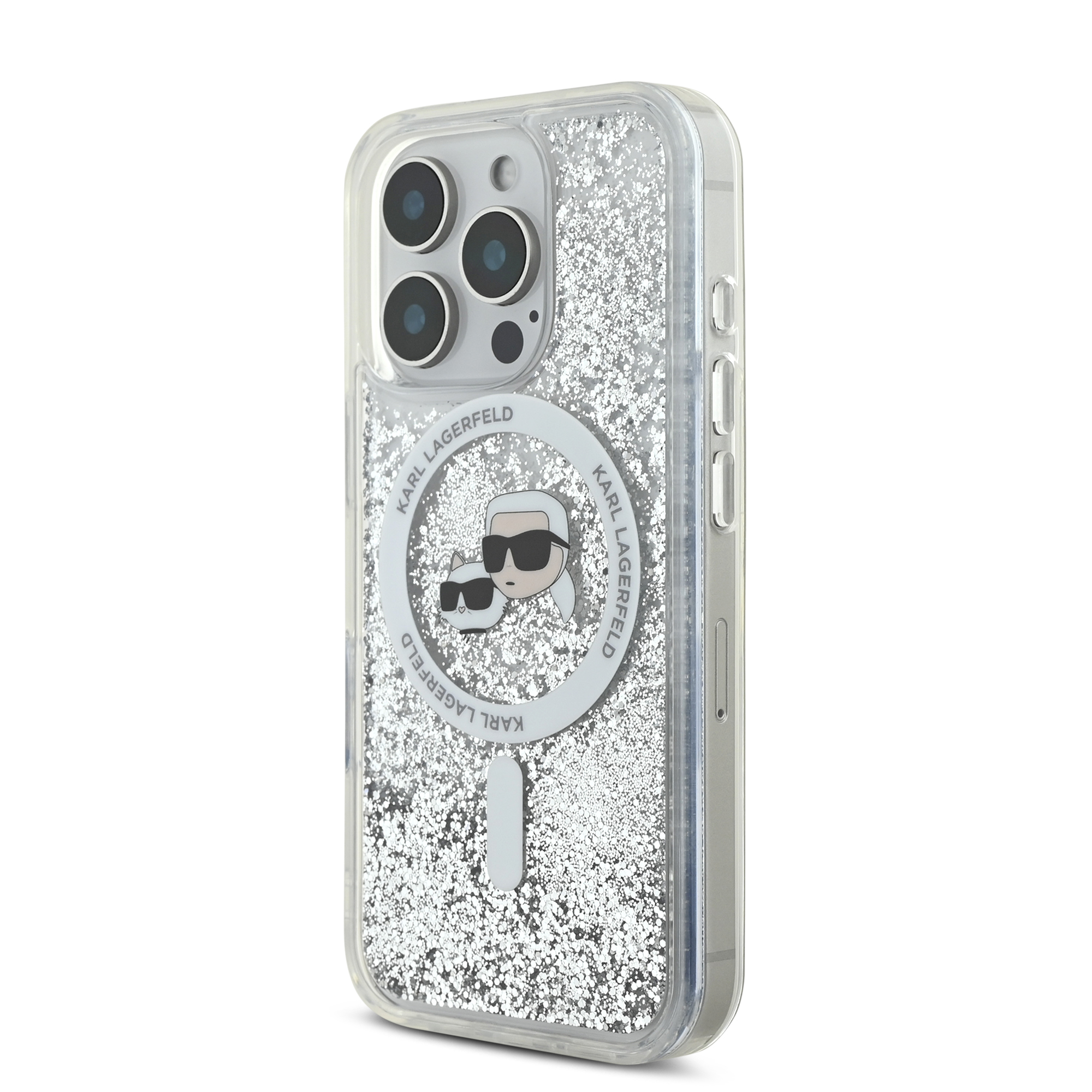 iPhone 16 Pro Max - KARL LAGERFELD Glitter Case Karl & Choupette - 3