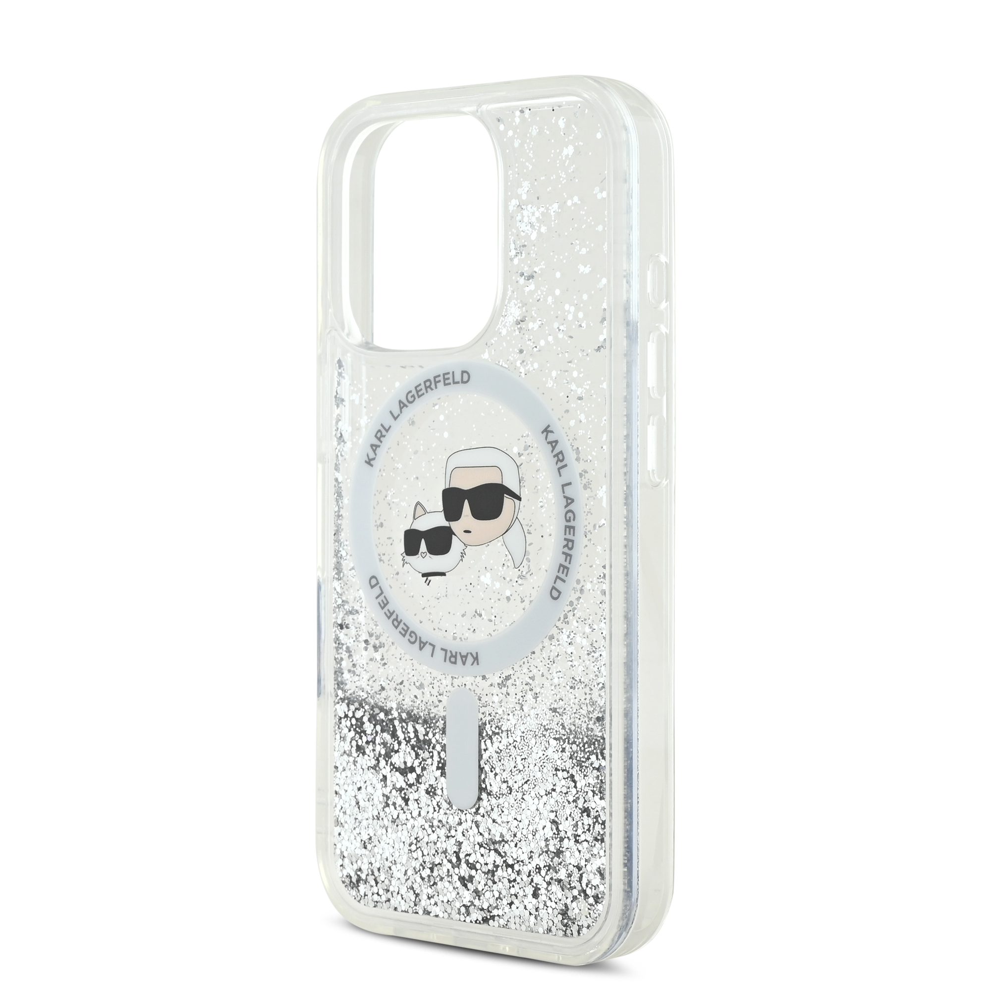 iPhone 16 Pro Max - KARL LAGERFELD Glitter Case Karl & Choupette - 6