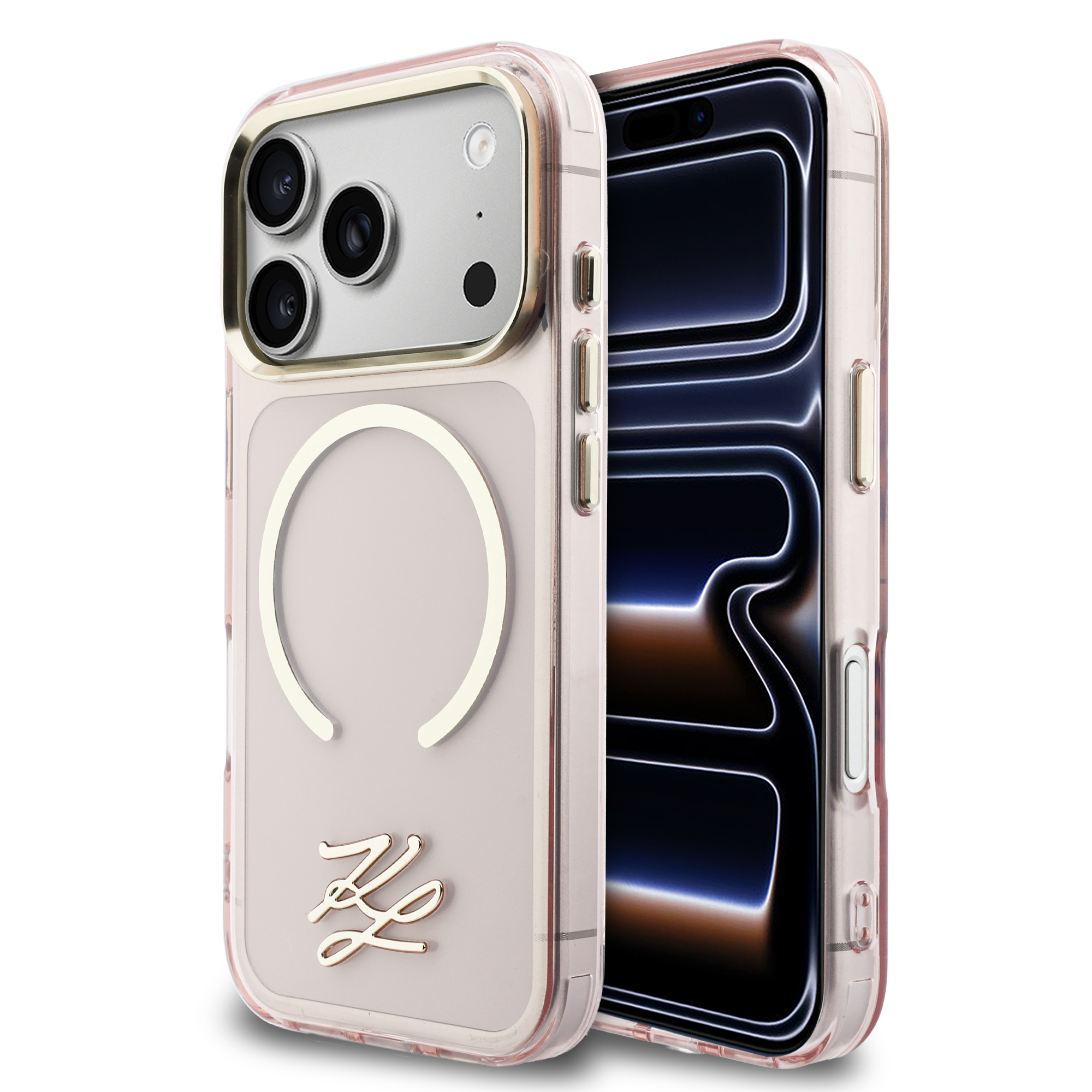iPhone 17 Pro - KARL LAGERFELD Script Logo Pink - 2