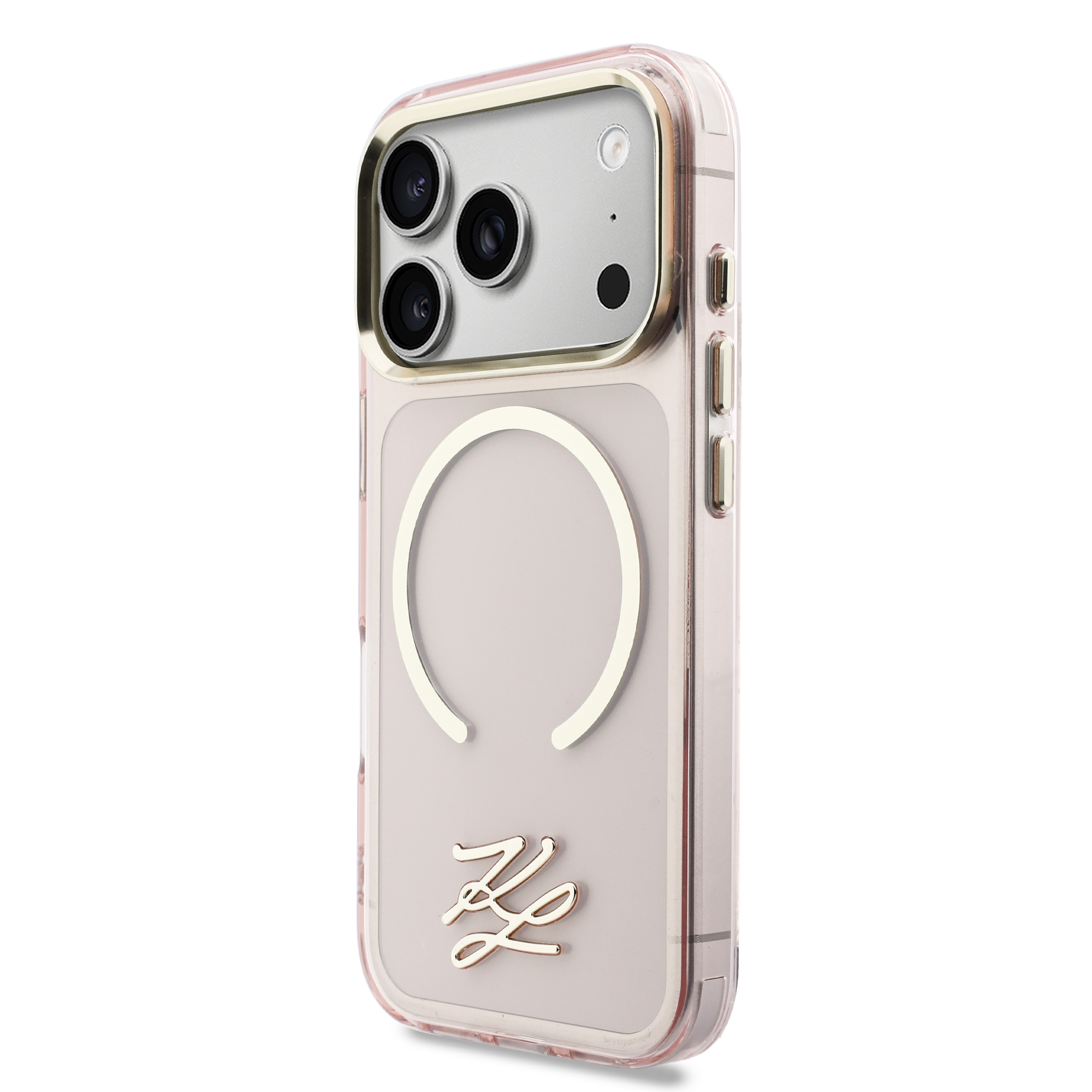 iPhone 17 Pro - KARL LAGERFELD Script Logo Pink - 3