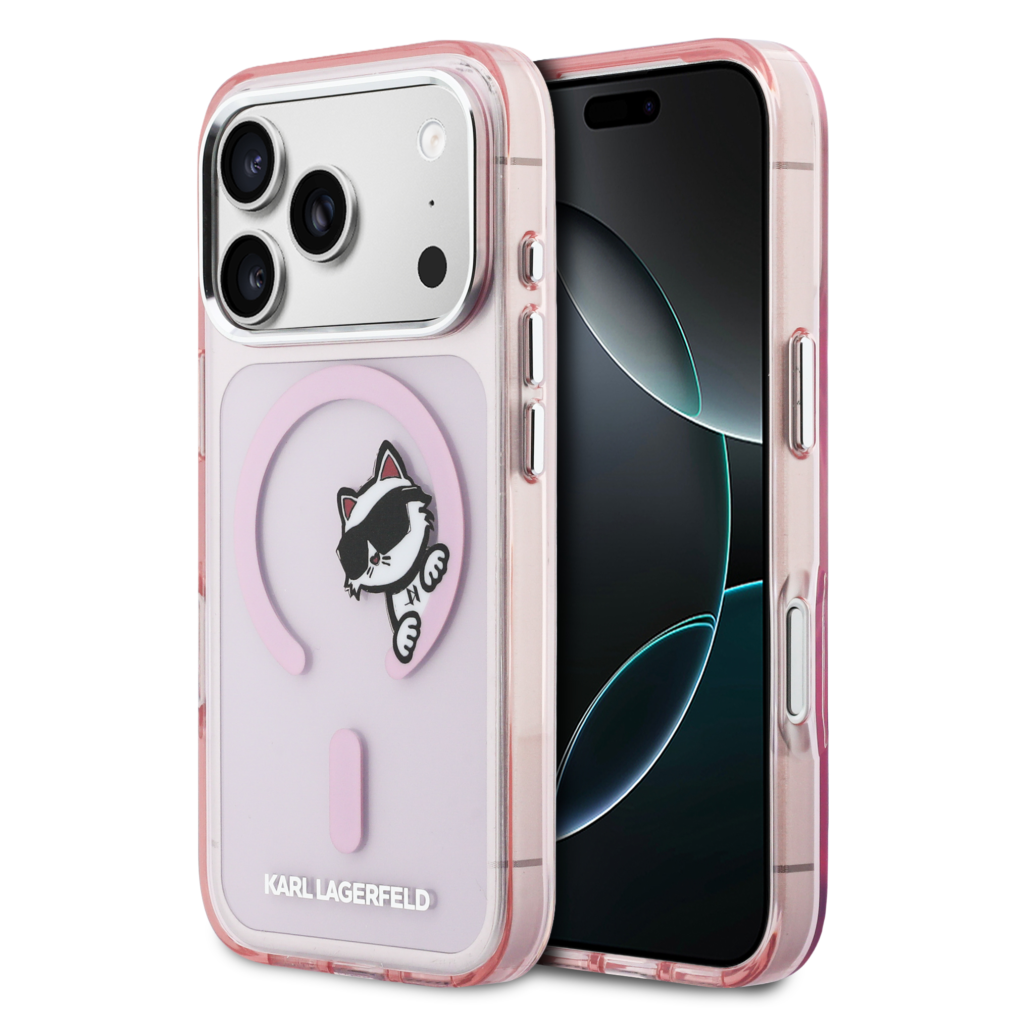 iPhone 17 Pro - KARL LAGERFELD IML Choupette Peekaboo Pink - 2