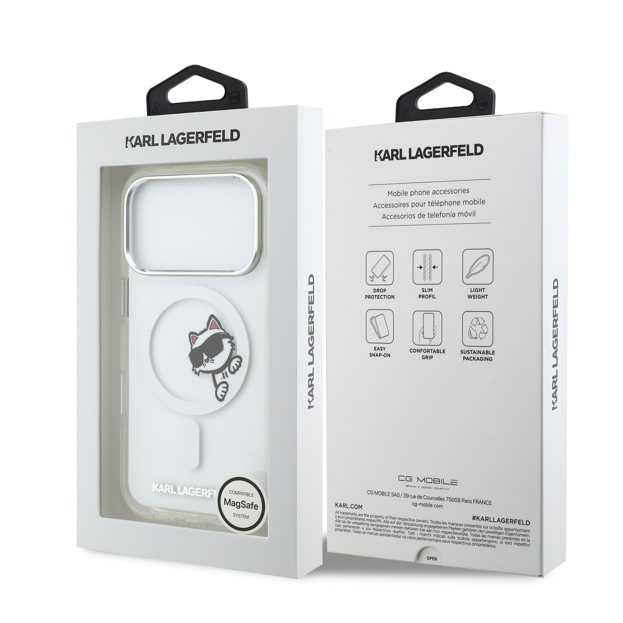 iPhone 17 Pro - KARL LAGERFELD Choupette Peekaboo Transparent - 8