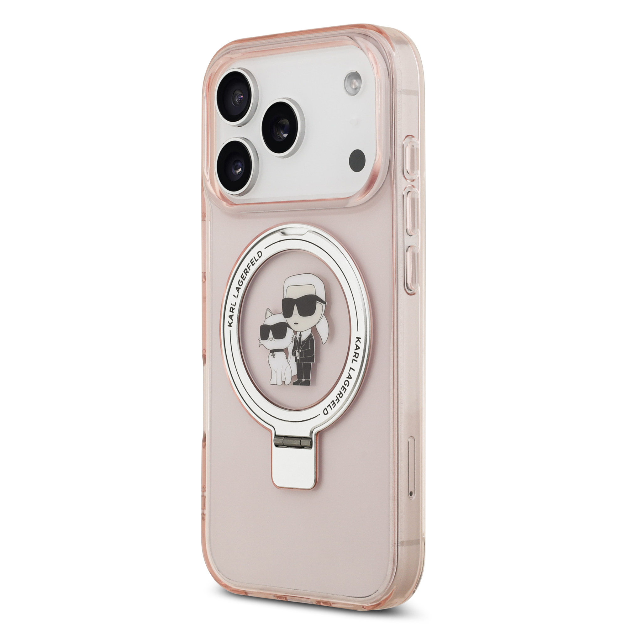 iPhone 17 Pro - KARL LAGERFELD Ringstand KC Pink - 3