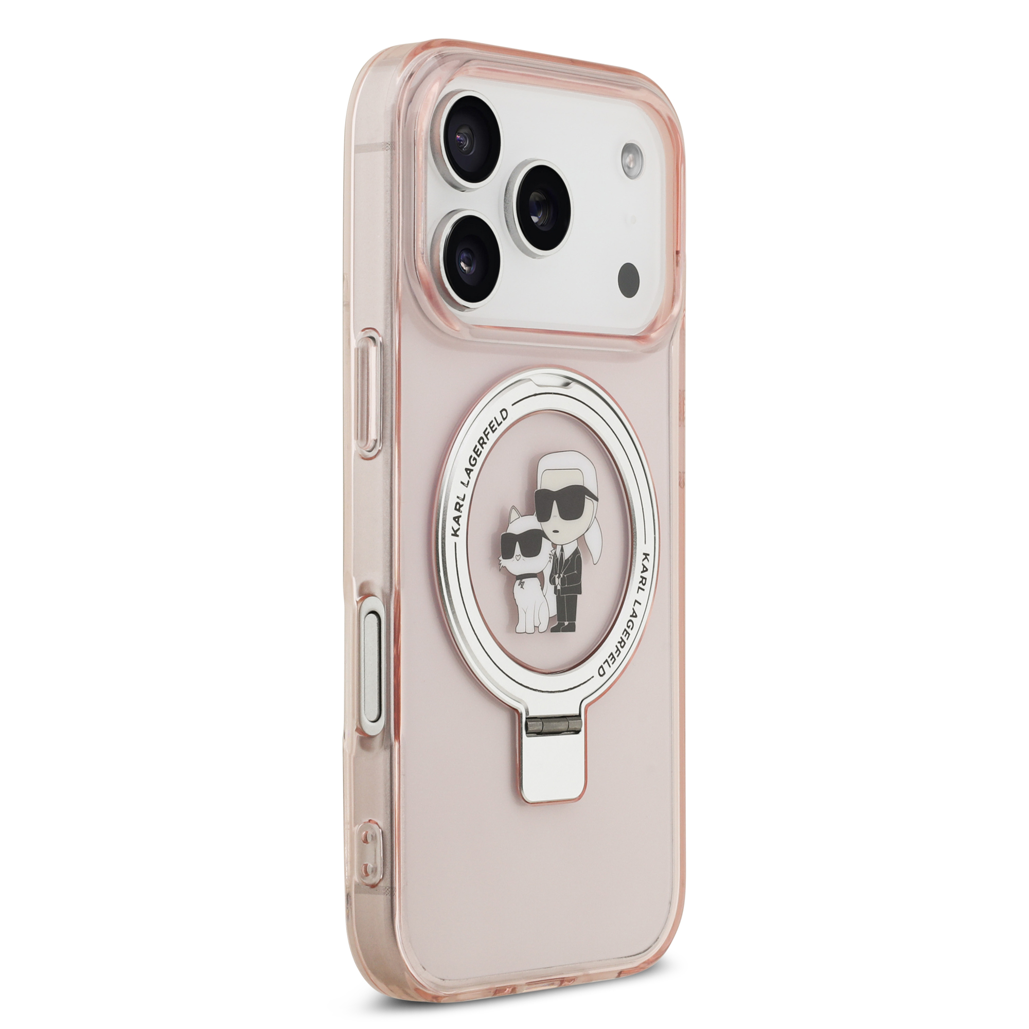 iPhone 17 Pro - KARL LAGERFELD Ringstand KC Pink - 4
