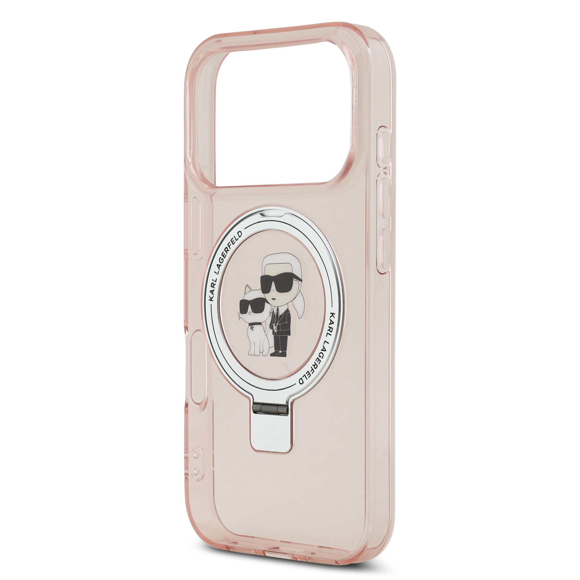 iPhone 17 Pro - KARL LAGERFELD Ringstand KC Pink - 6