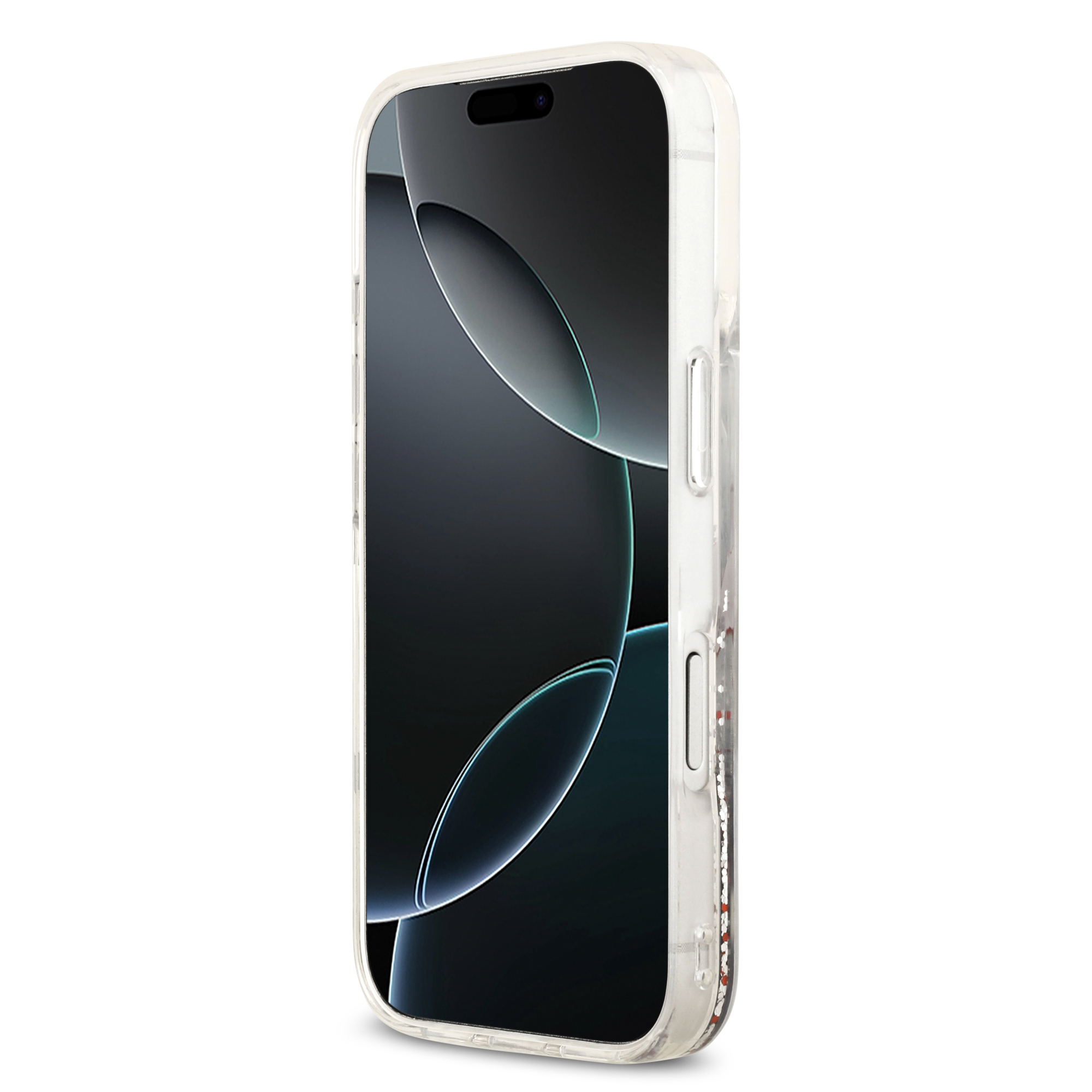 iPhone 17 Pro - KARL LAGERFELD Liquid Glitter With Scattered Choupette Transparent - 5