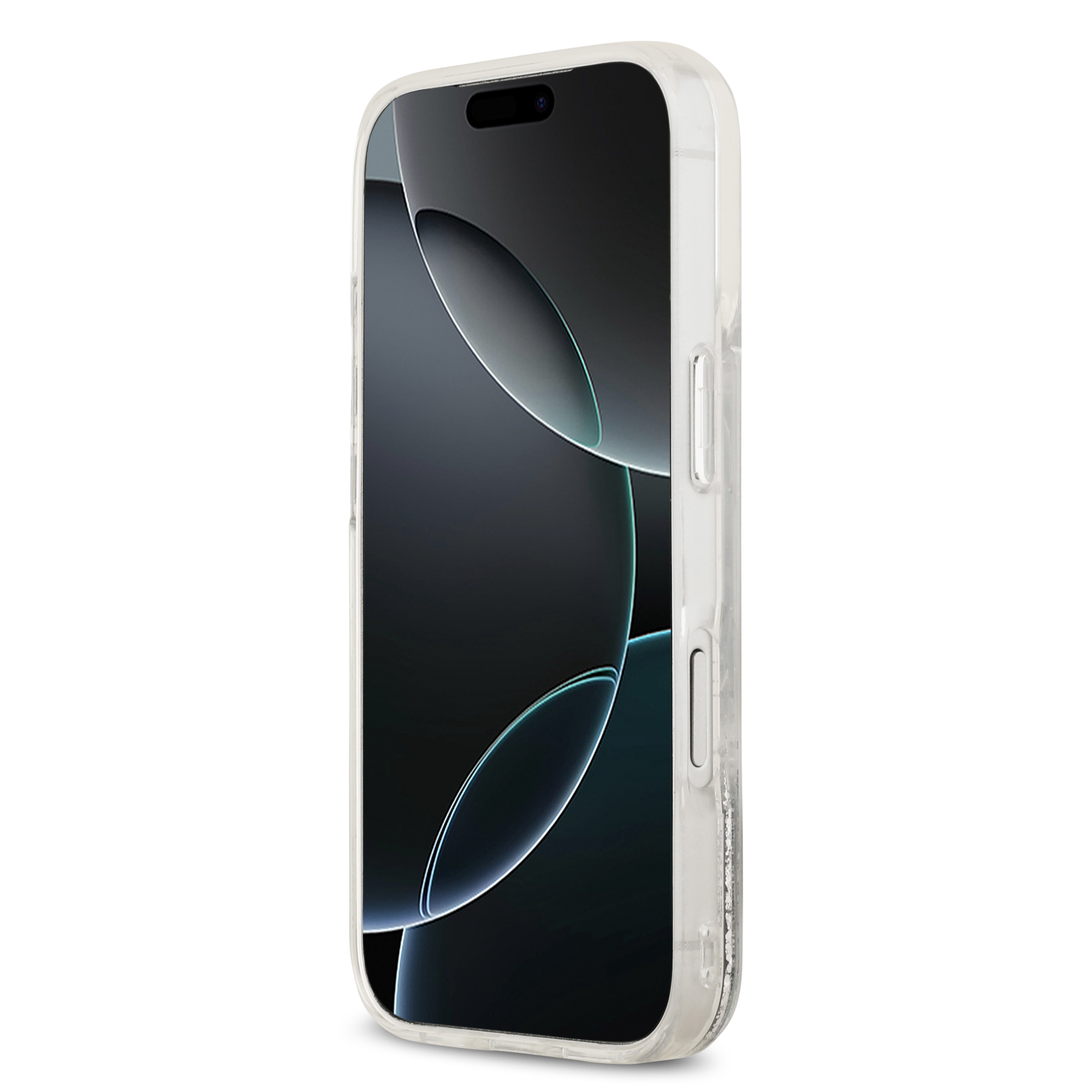 iPhone 17 Pro - KARL LAGERFELD Liquid Glitter Heads Transparent - 5