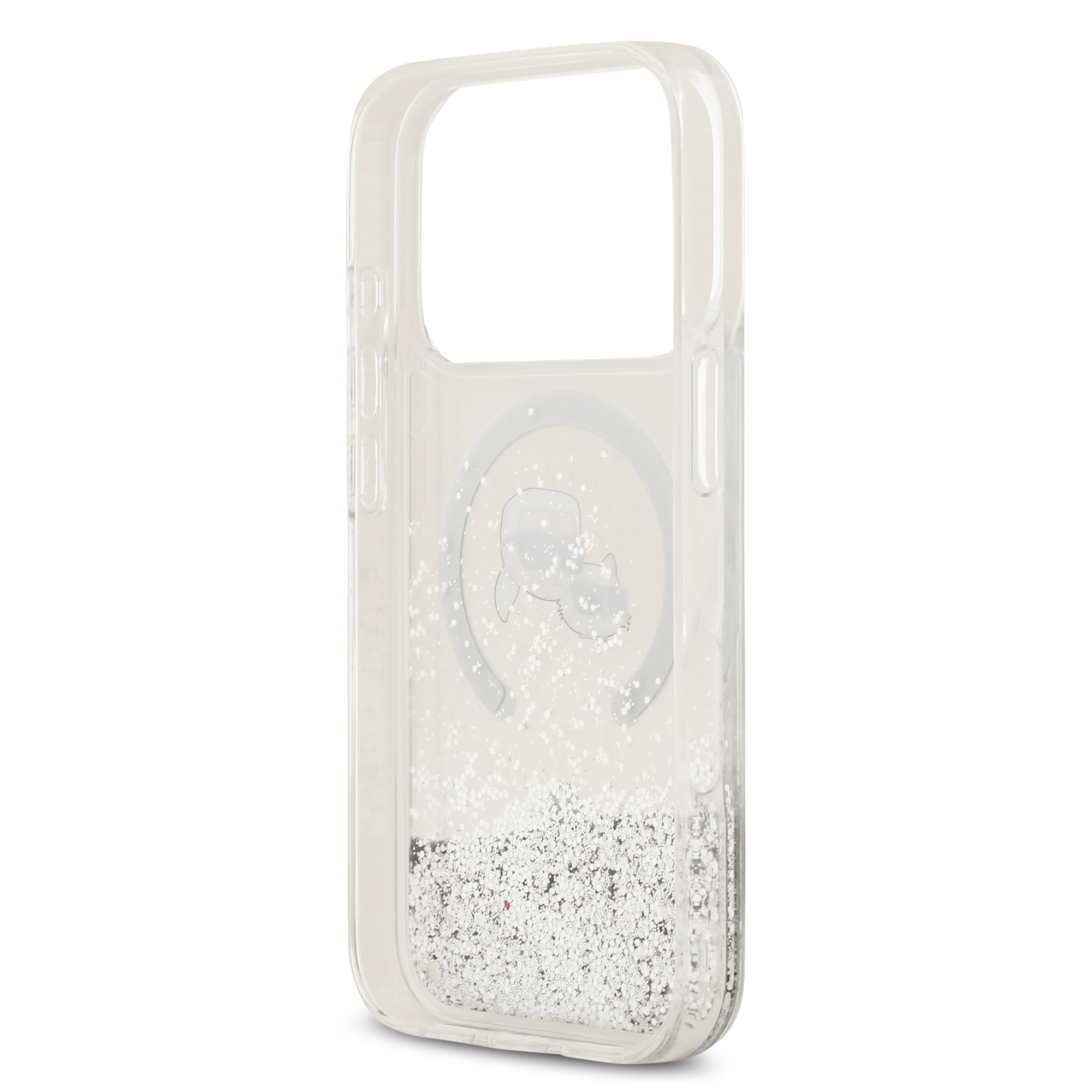iPhone 17 Pro - KARL LAGERFELD Liquid Glitter Heads Transparent - 7