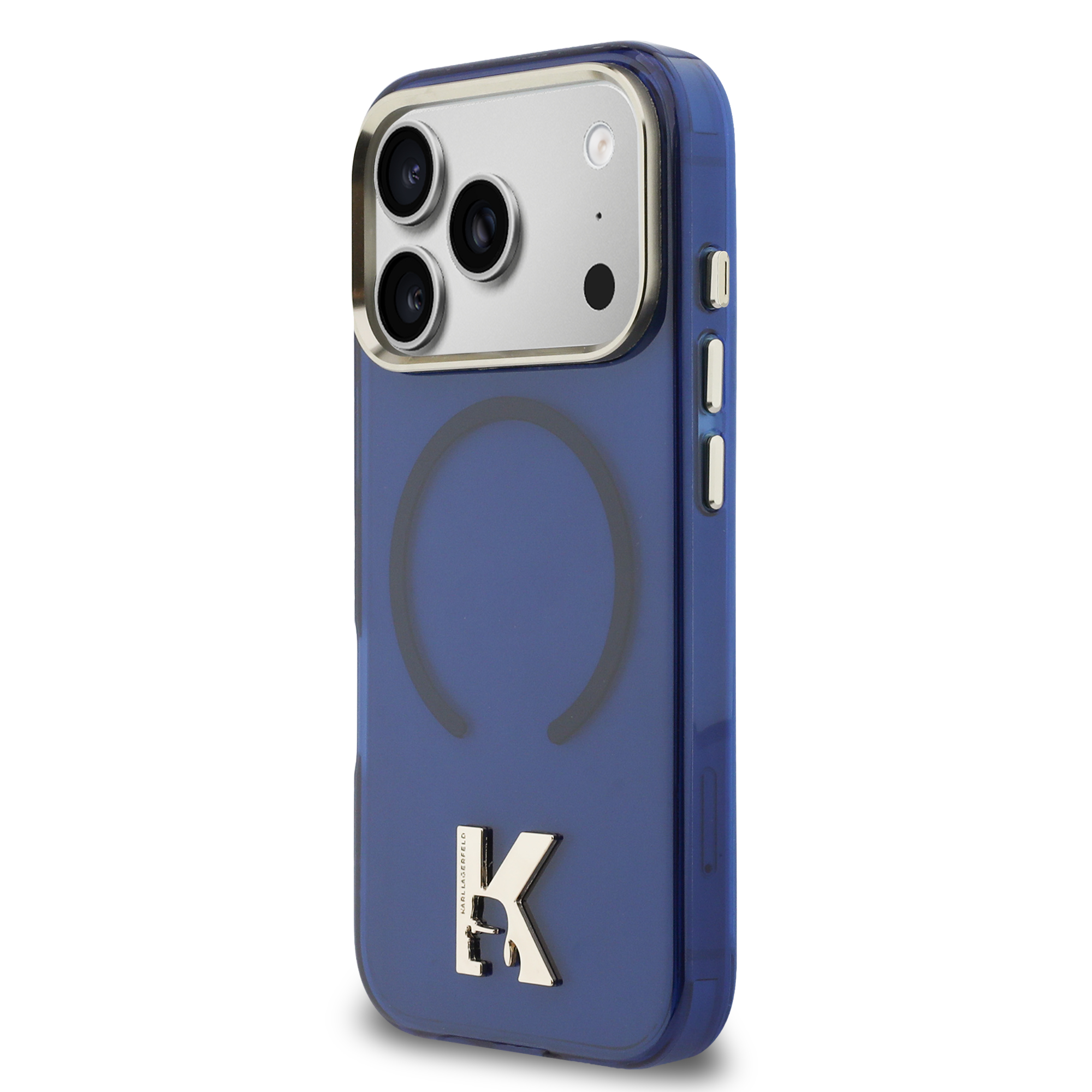 iPhone 17 Pro Max - KARL LAGERFELD Head Logo Blue - 3