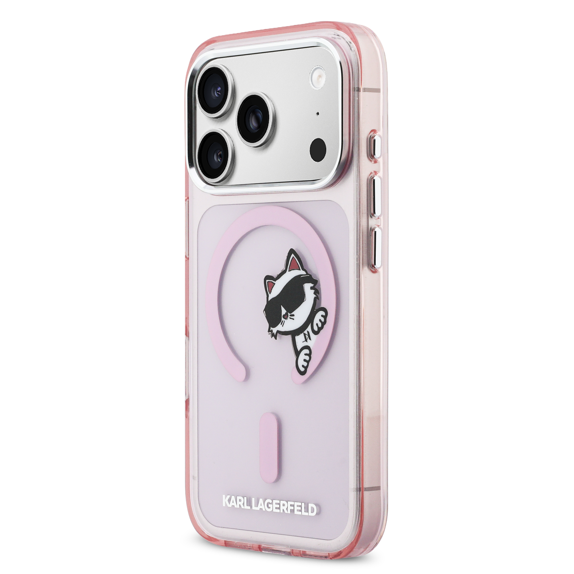 iPhone 17 Pro Max - KARL LAGERFELD IML Choupette Peekaboo Pink - 3